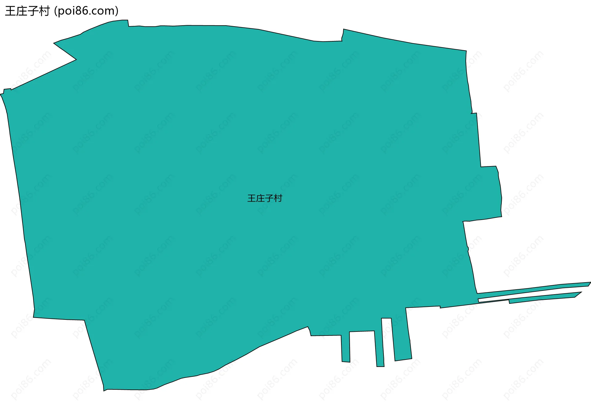 王庄子村边界地图