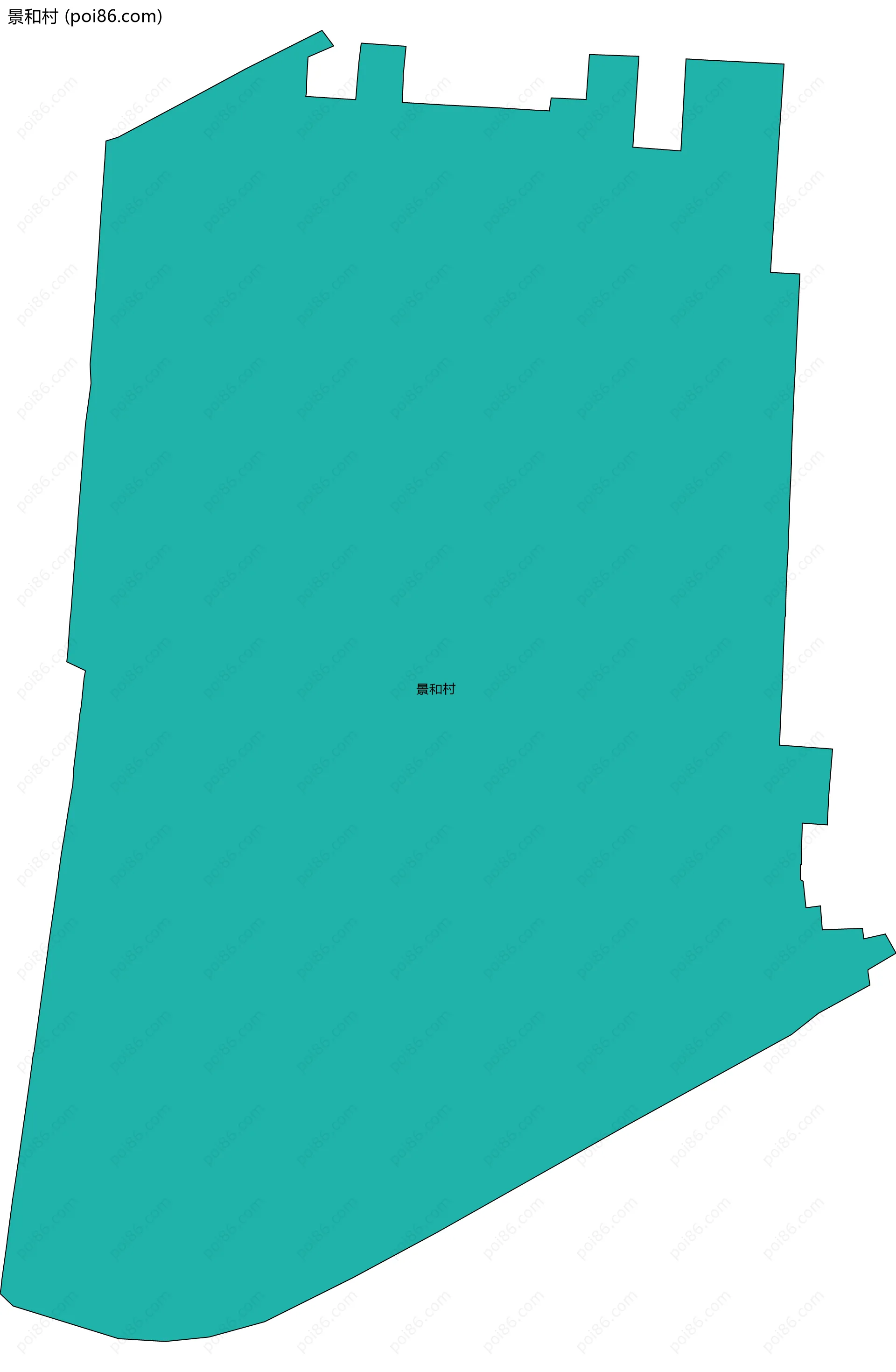 景和村边界地图