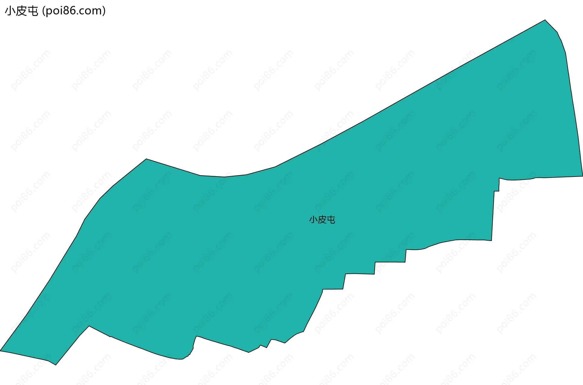 小皮屯边界地图