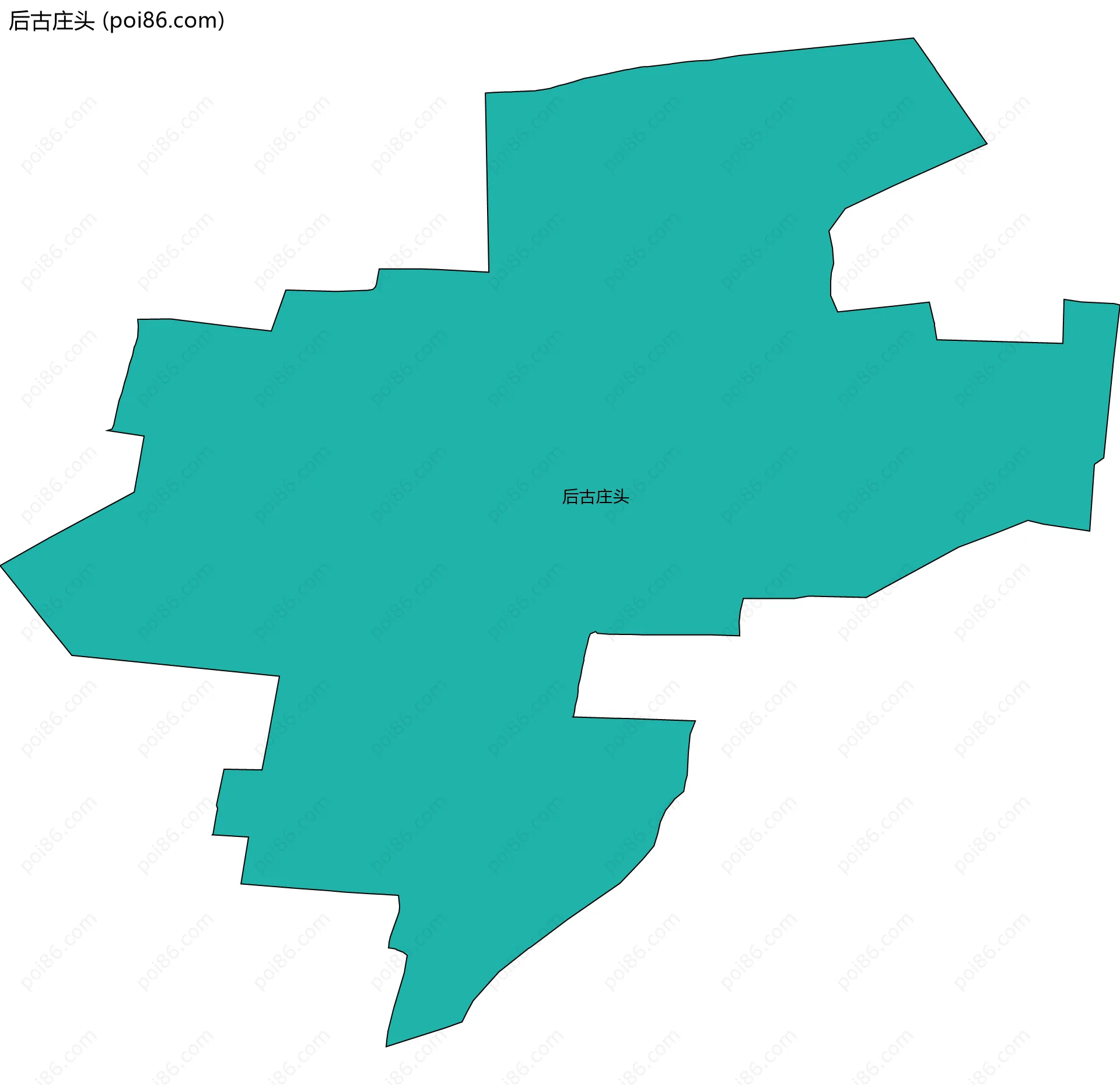 后古庄头边界地图