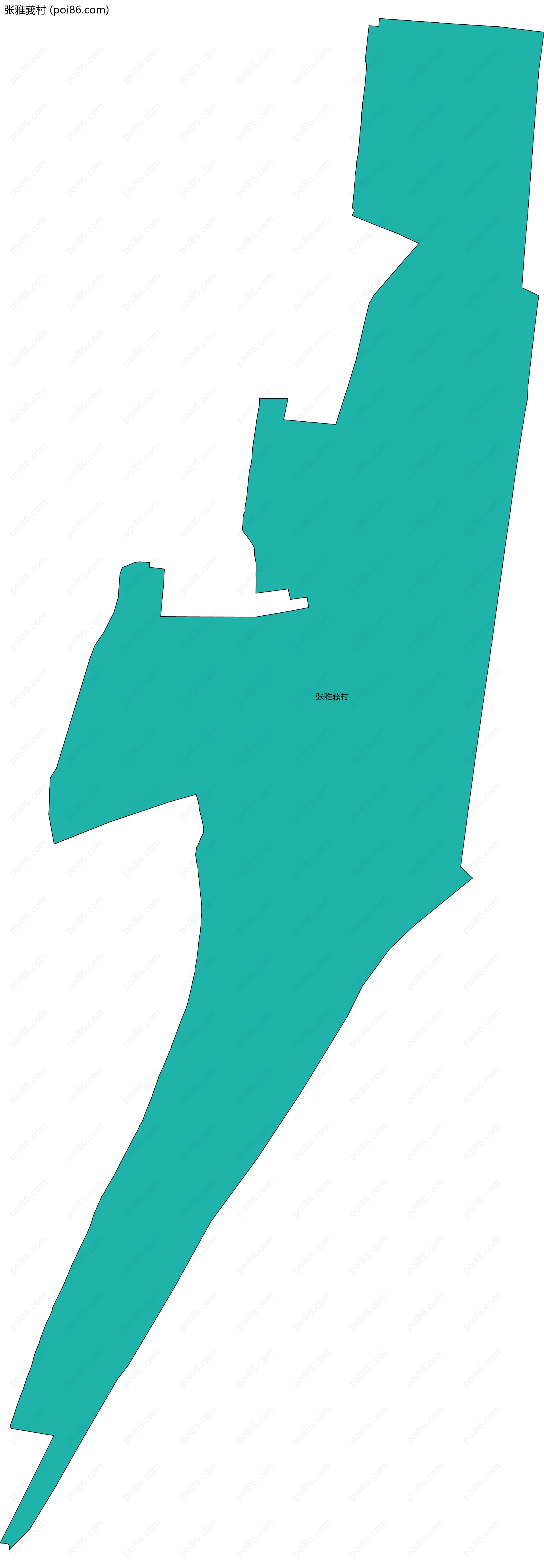 张雅莪村边界地图