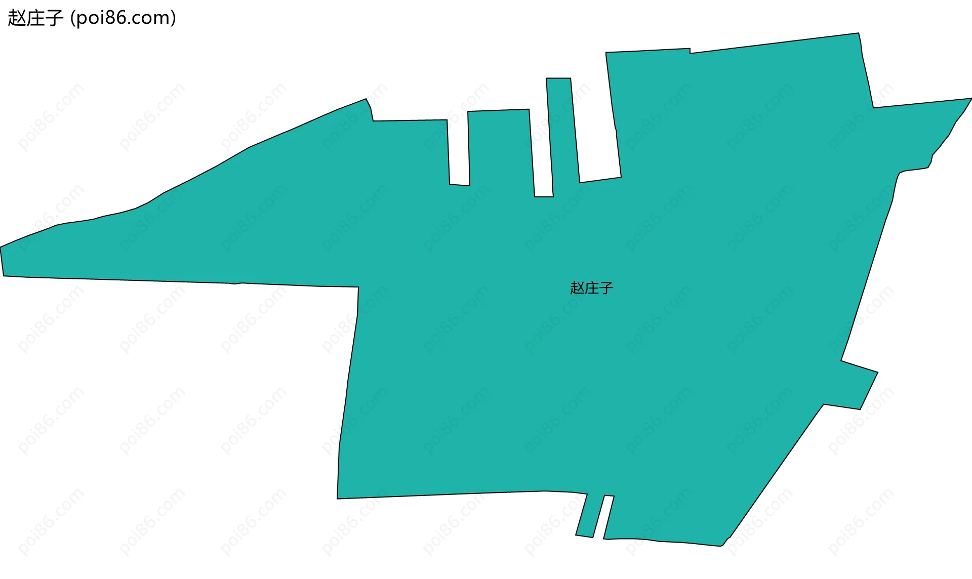 赵庄子边界地图