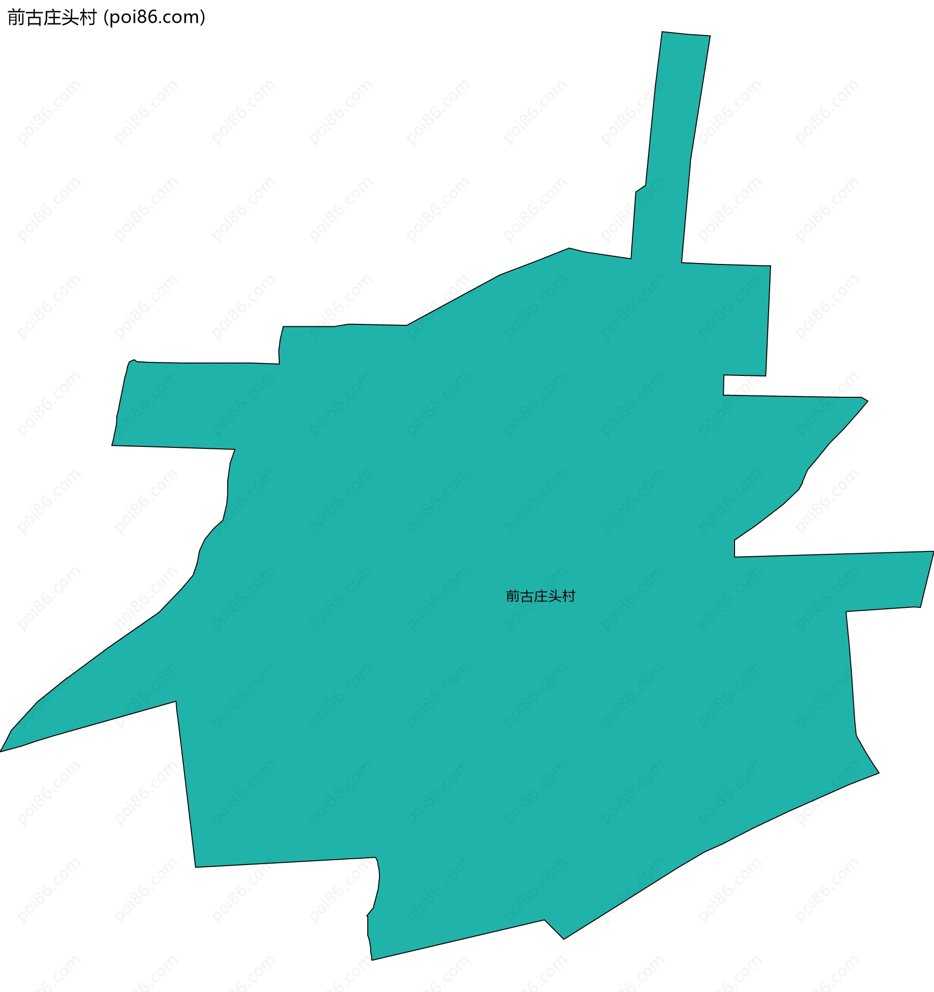 前古庄头村边界地图