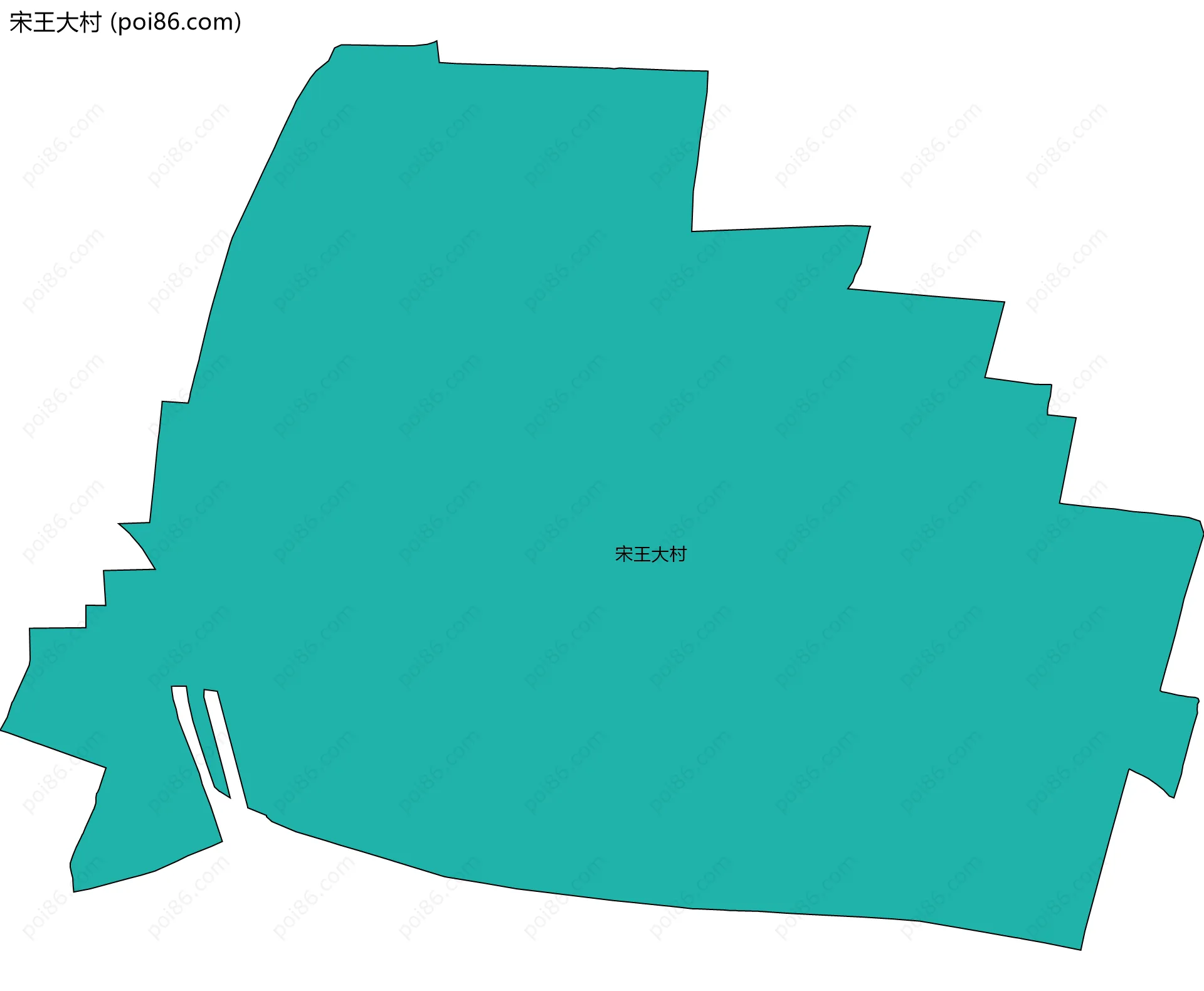 宋王大村边界地图