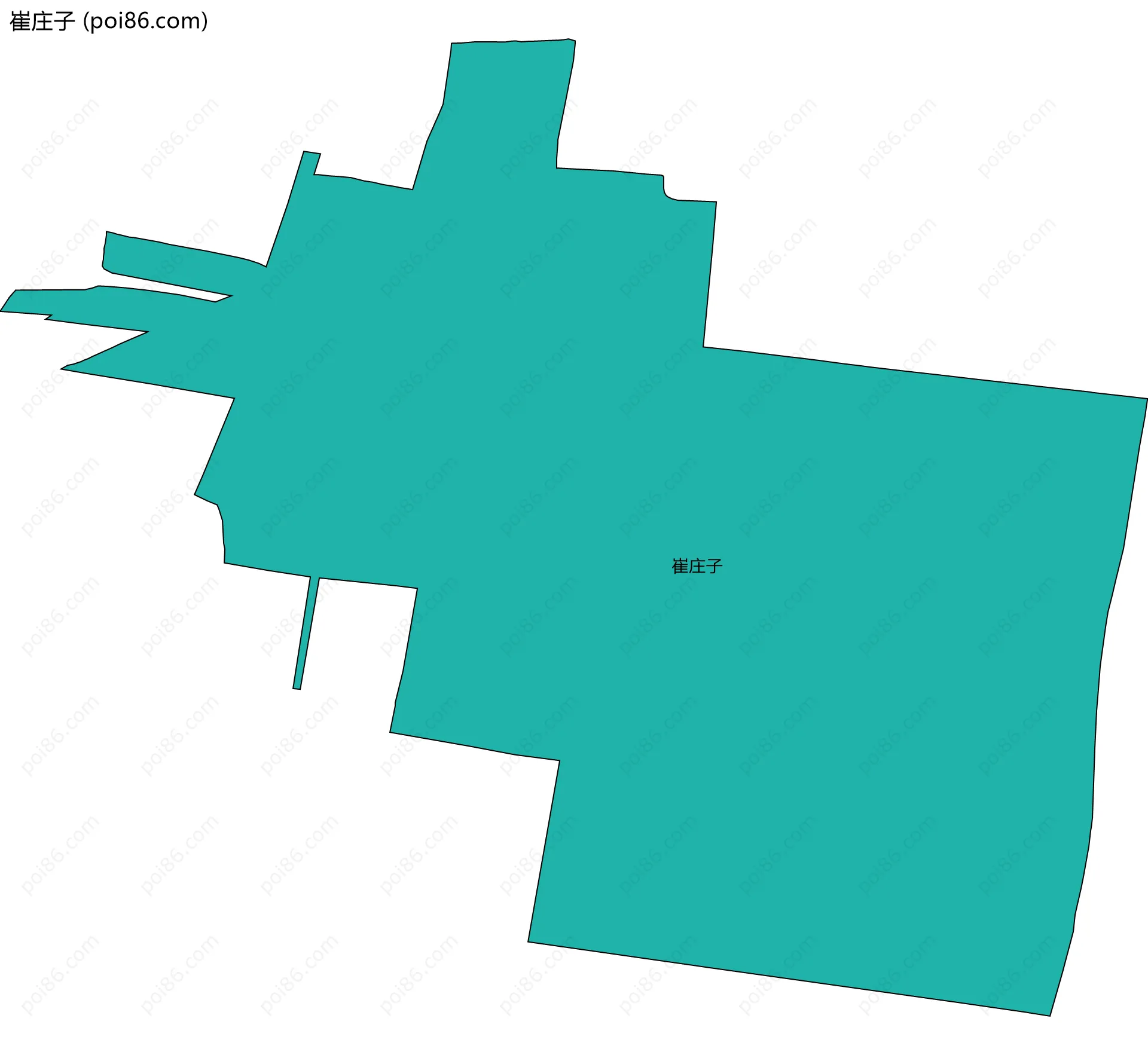 崔庄子边界地图