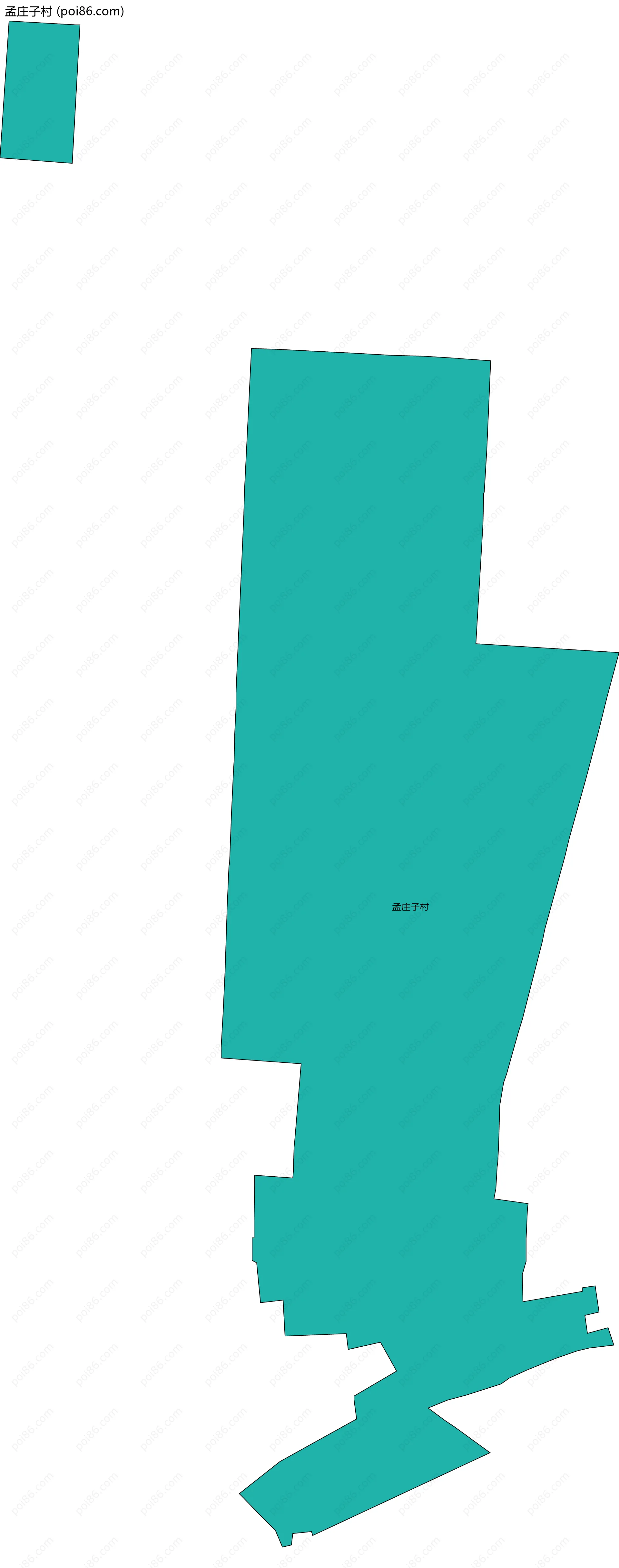 孟庄子村边界地图