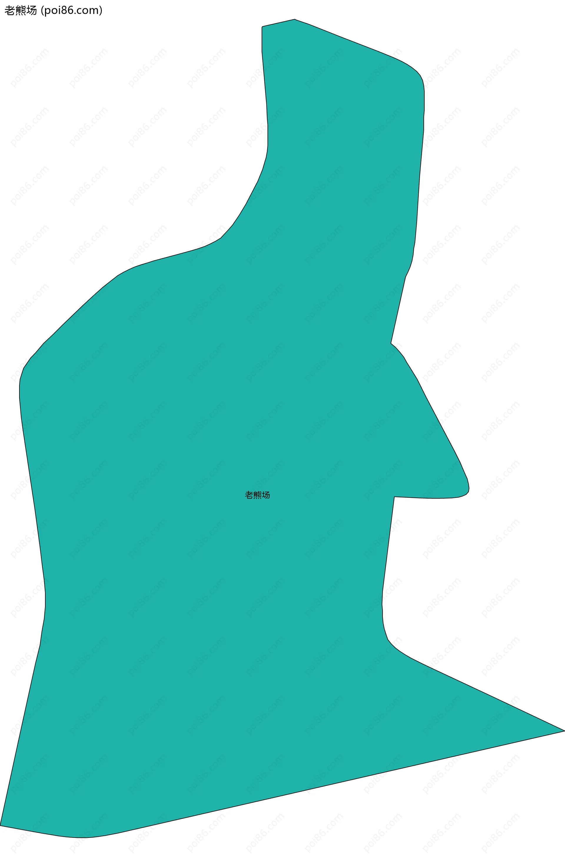 老熊场边界地图