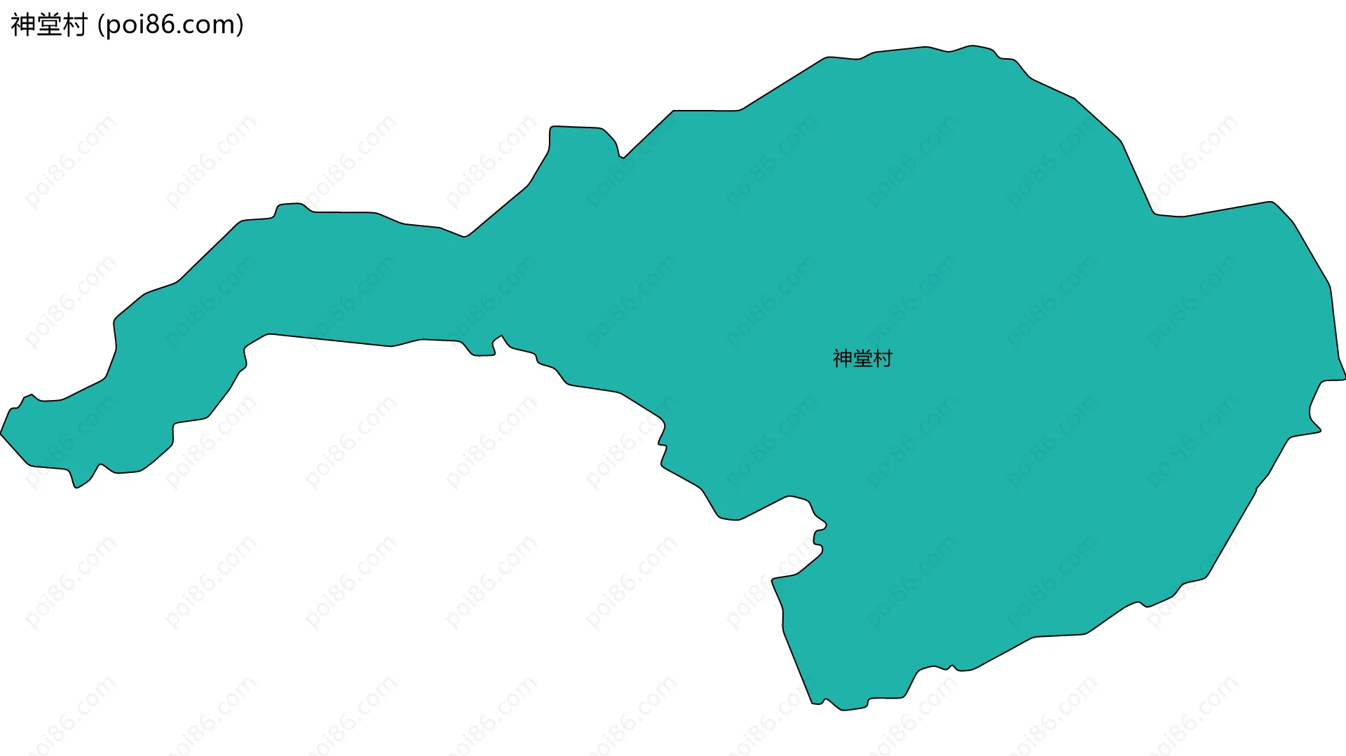 神堂村边界地图