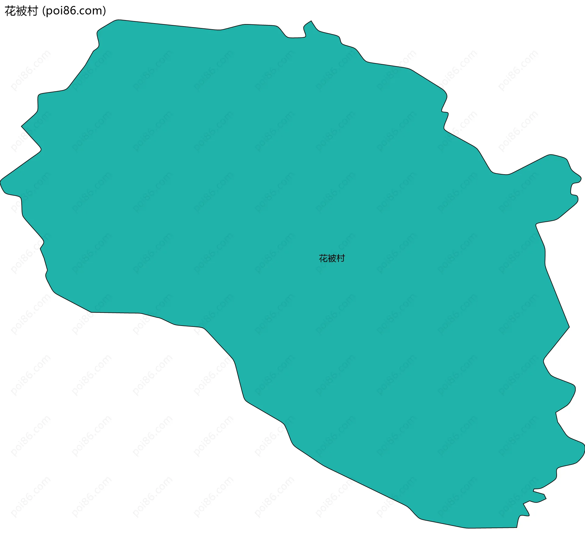 花被村边界地图