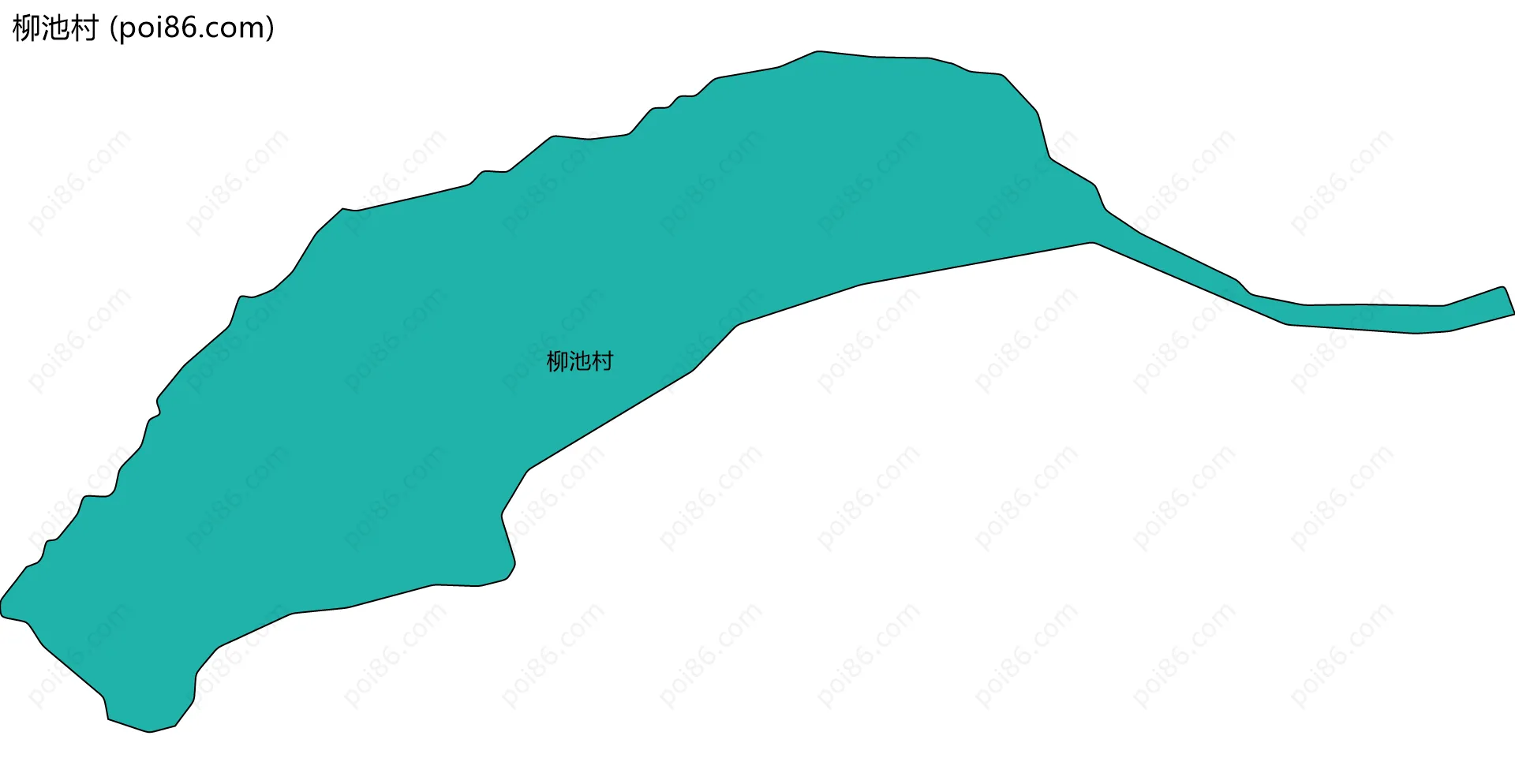 柳池村边界地图