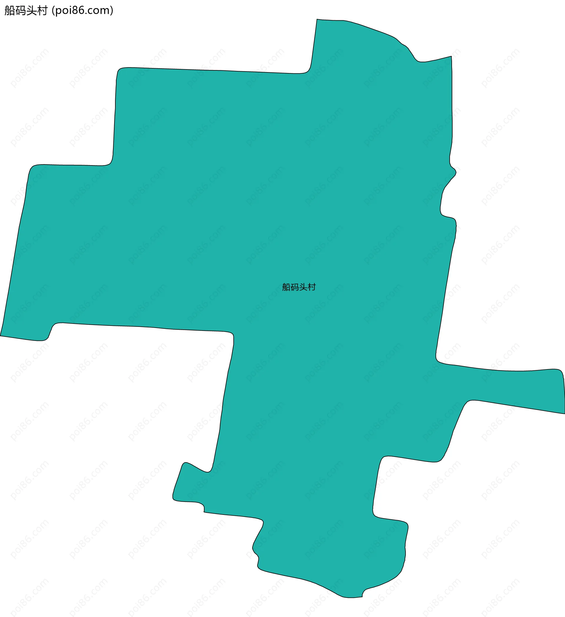 船码头村边界地图