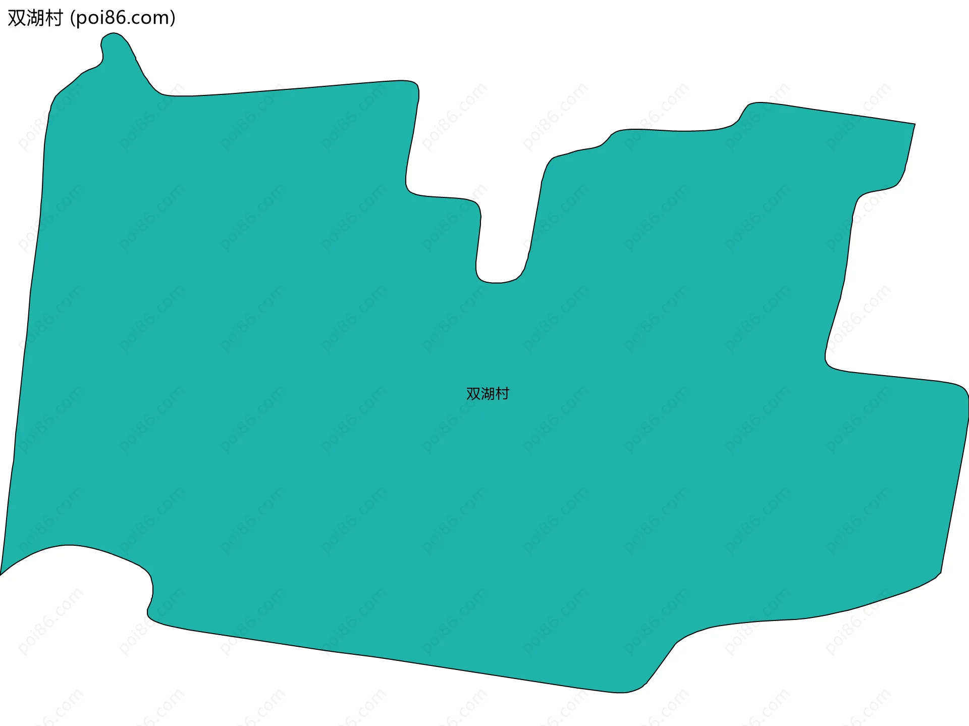 双湖村边界地图