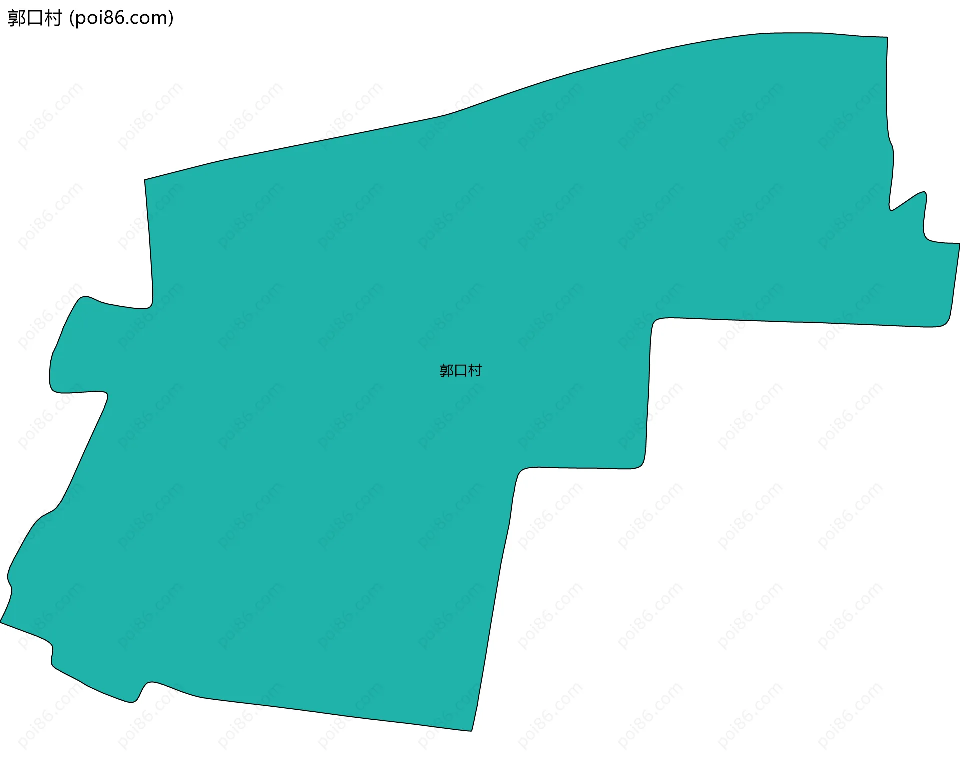 郭口村边界地图