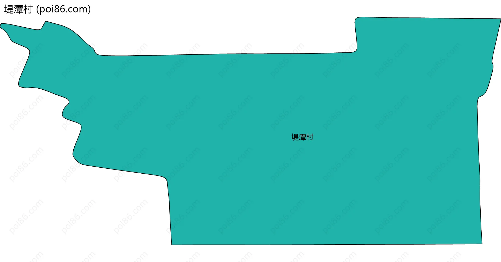 堤潭村边界地图