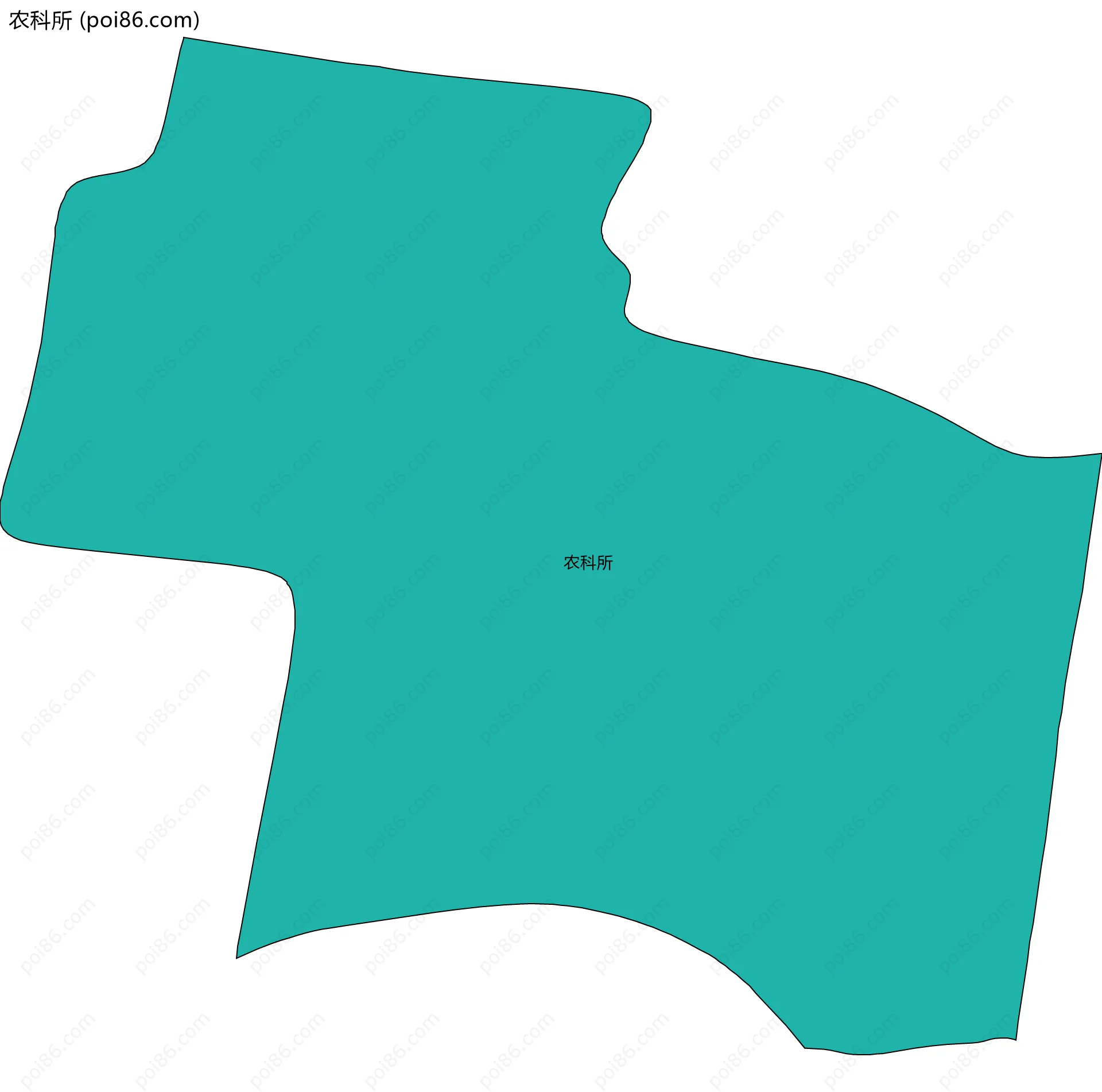 农科所边界地图