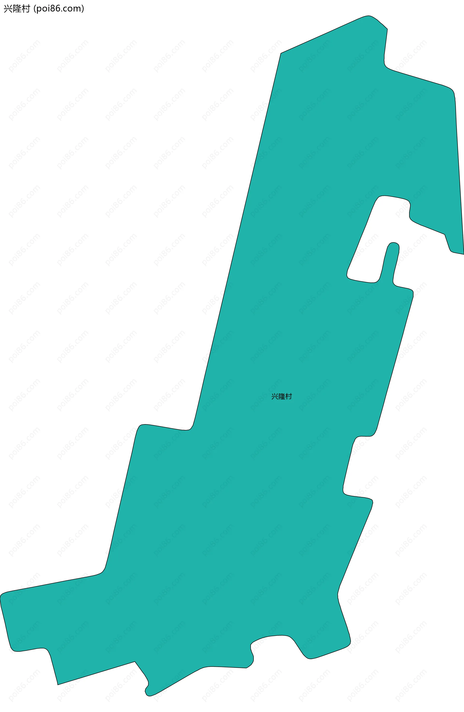 兴隆村边界地图