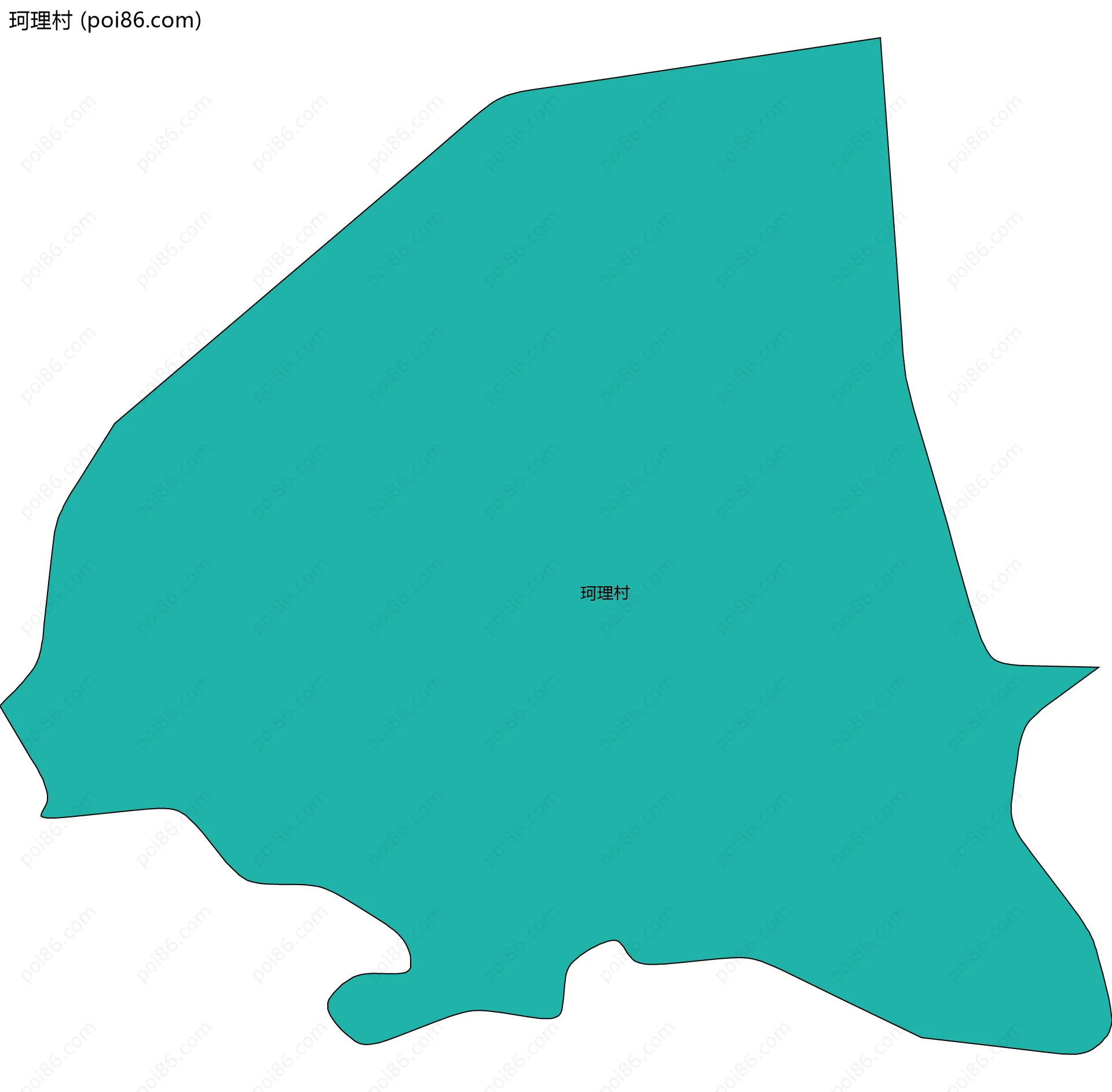 珂理村边界地图