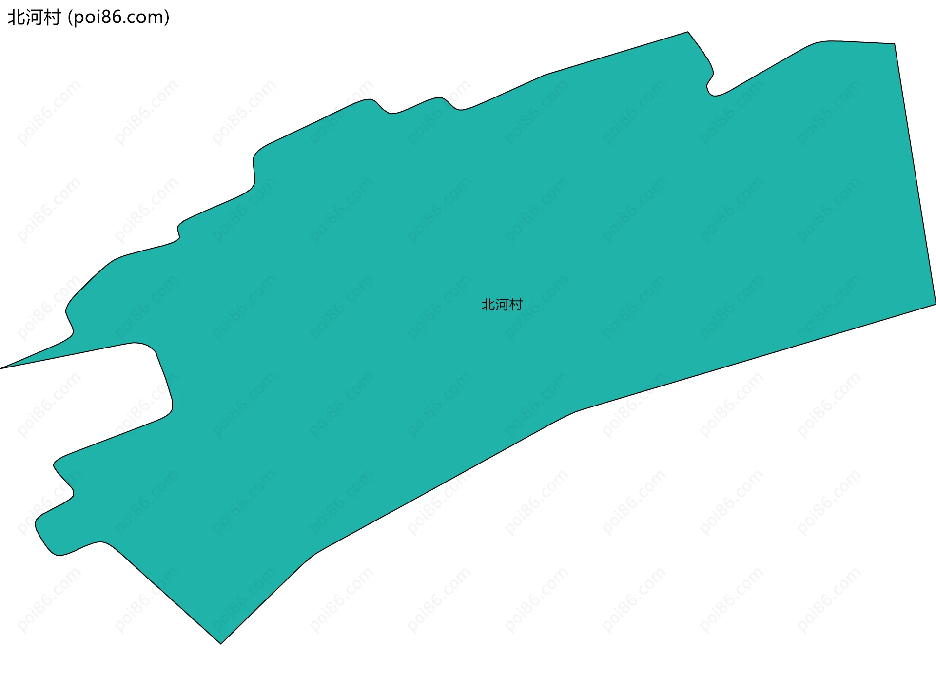 北河村边界地图