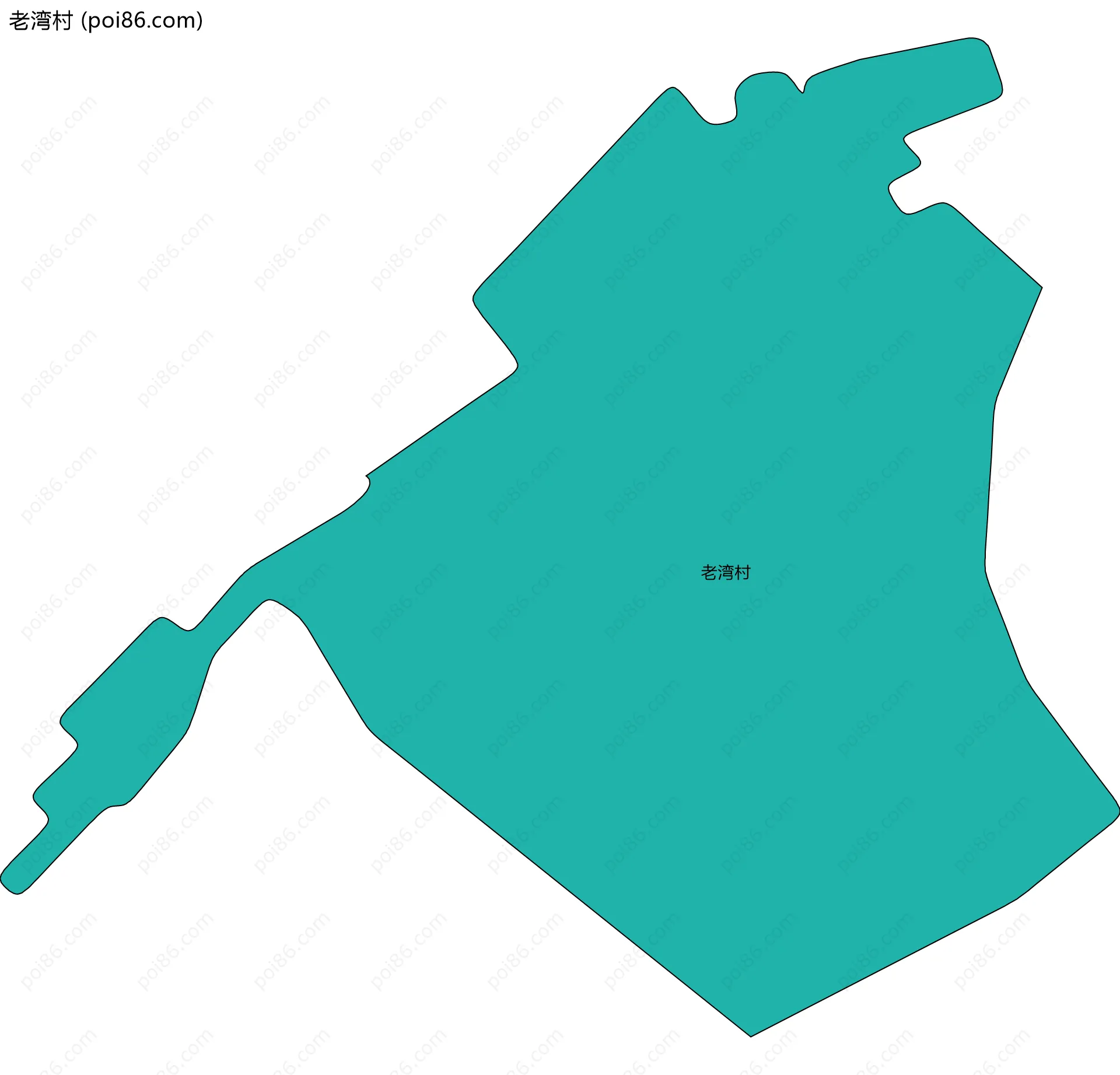 老湾村边界地图
