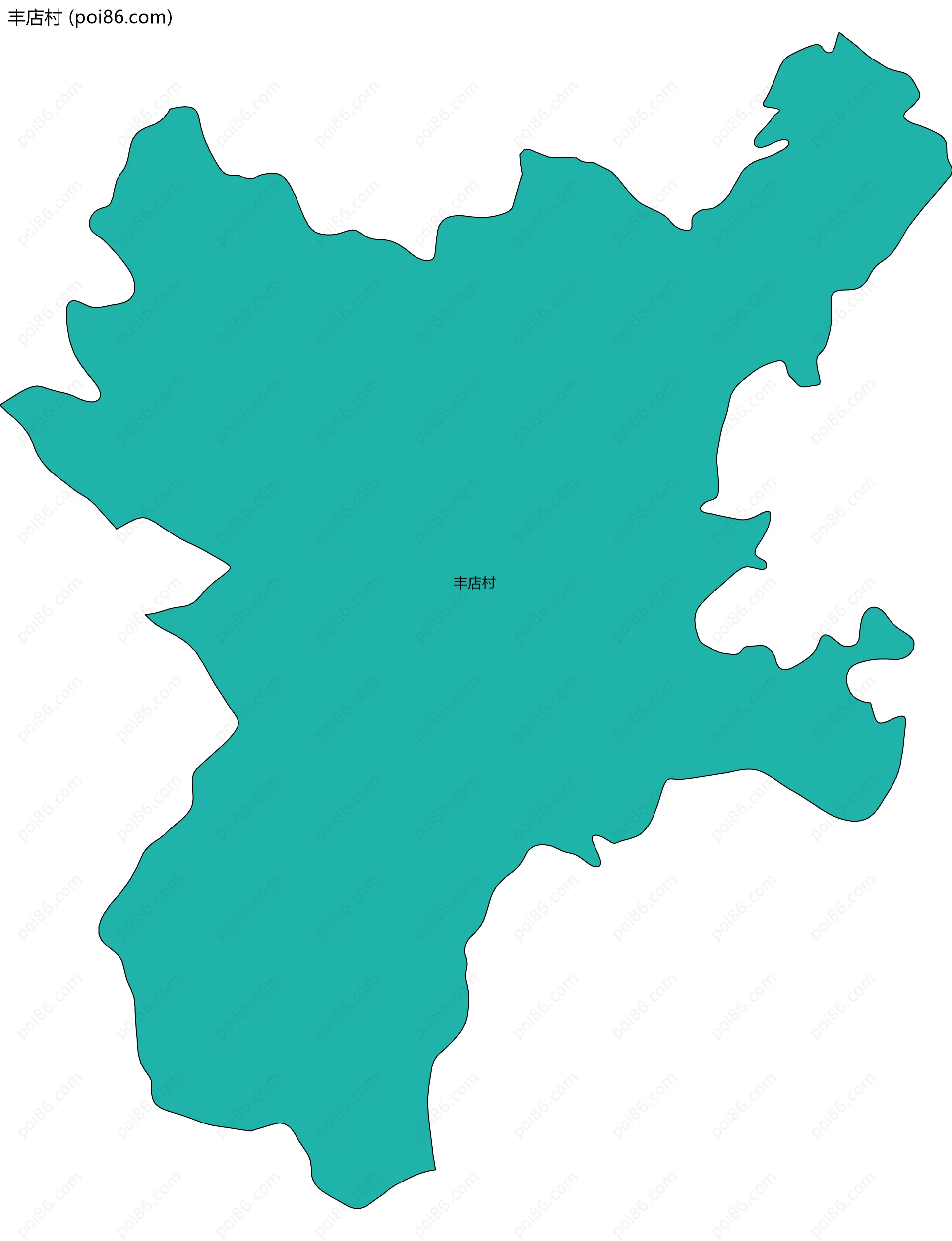丰店村边界地图