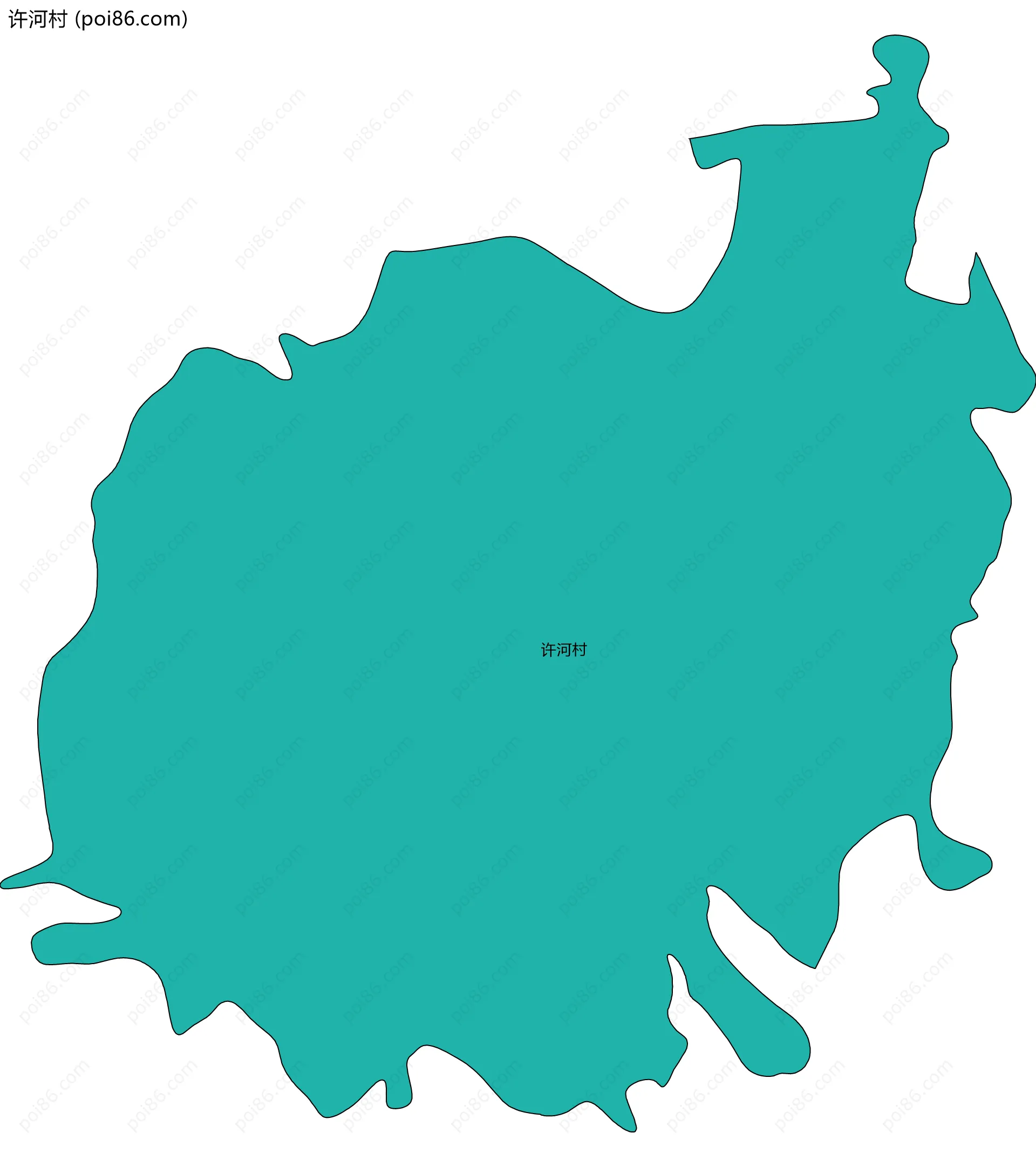 许河村边界地图