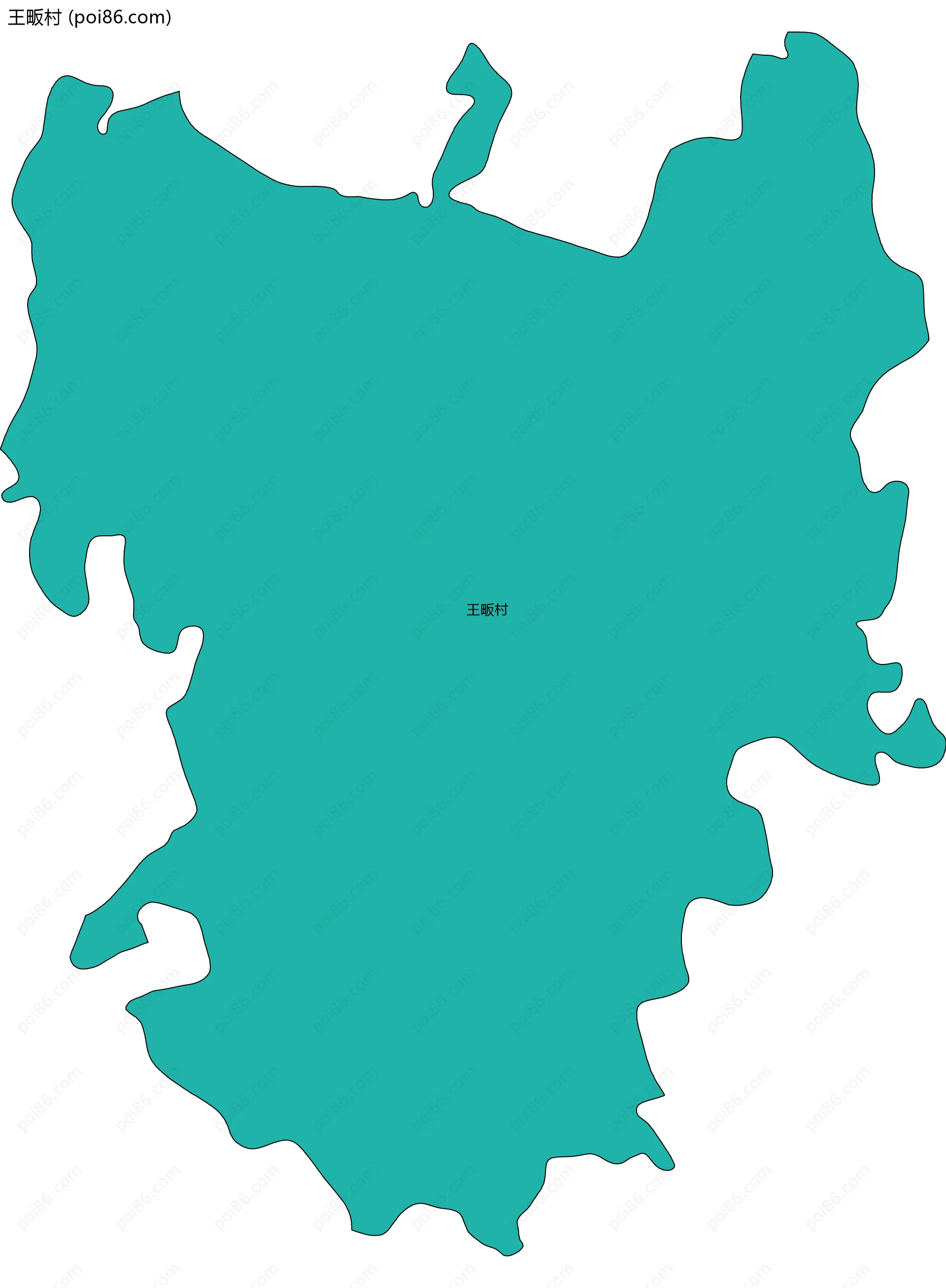 王畈村边界地图