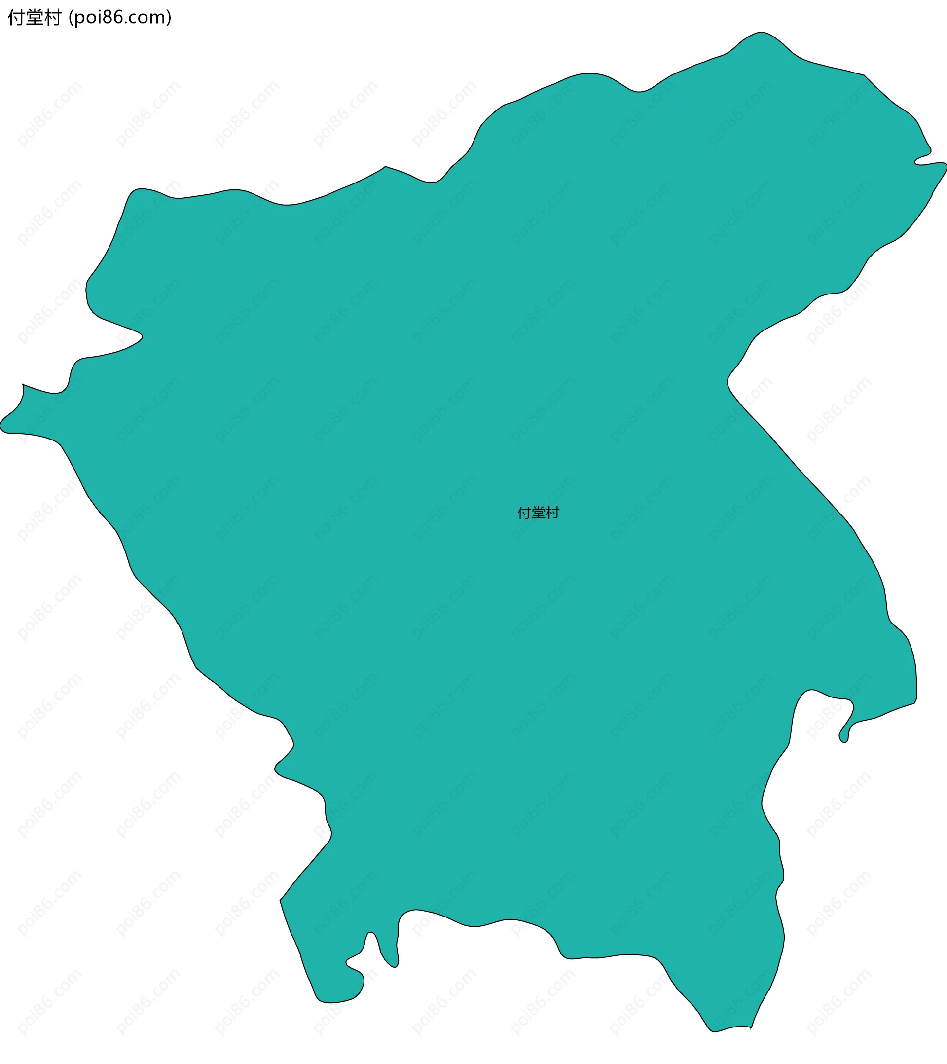 付堂村边界地图