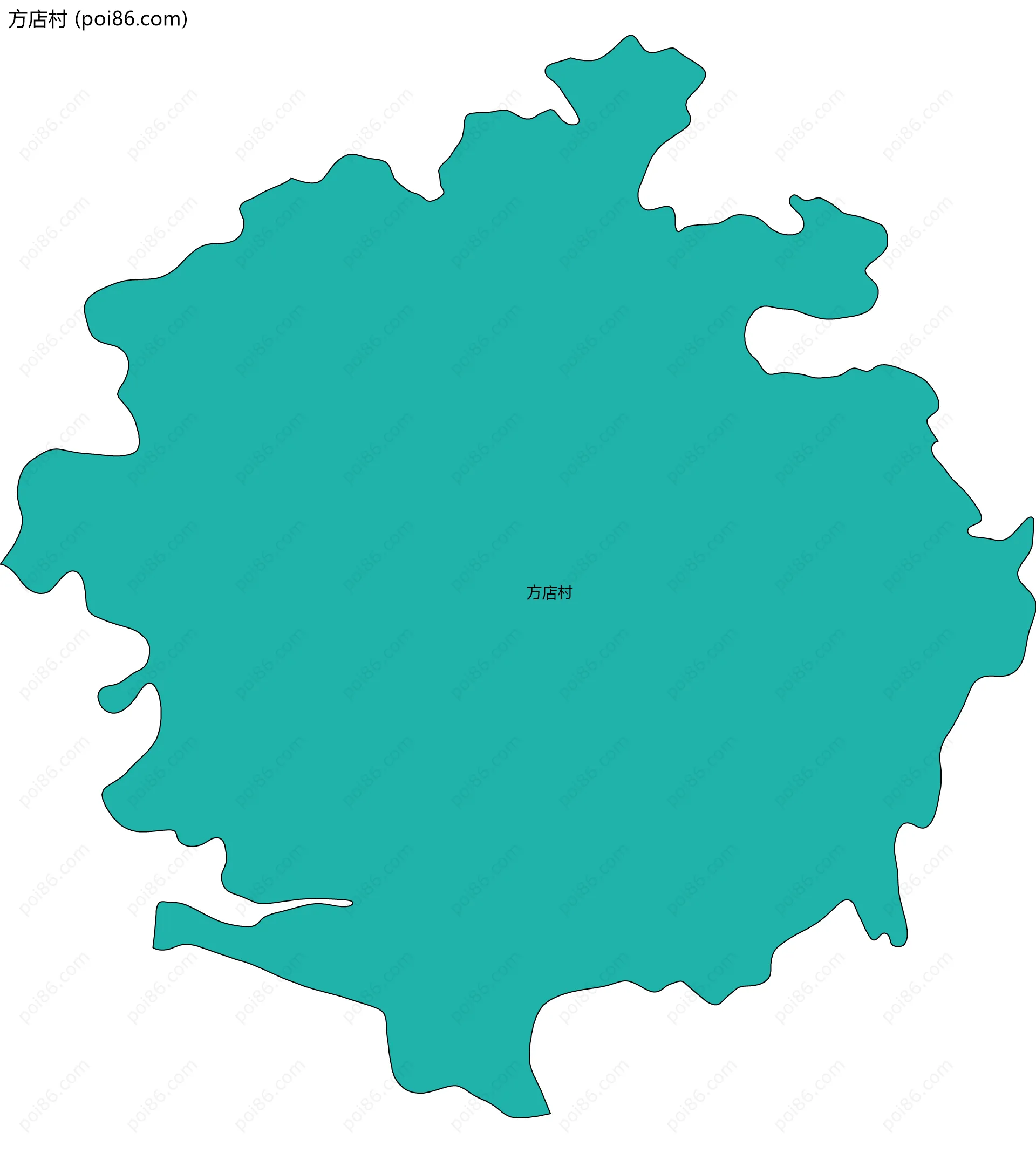 方店村边界地图