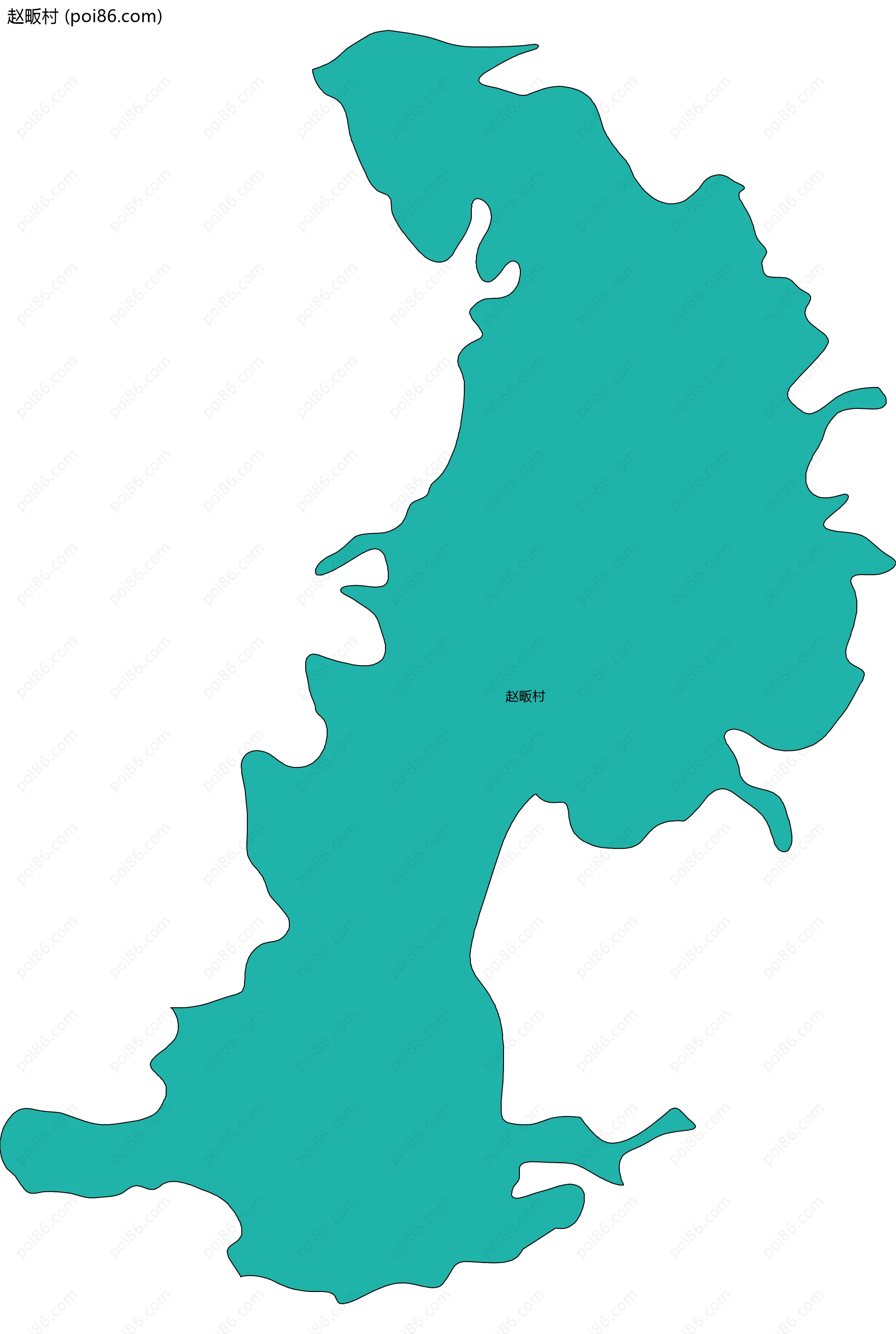 赵畈村边界地图