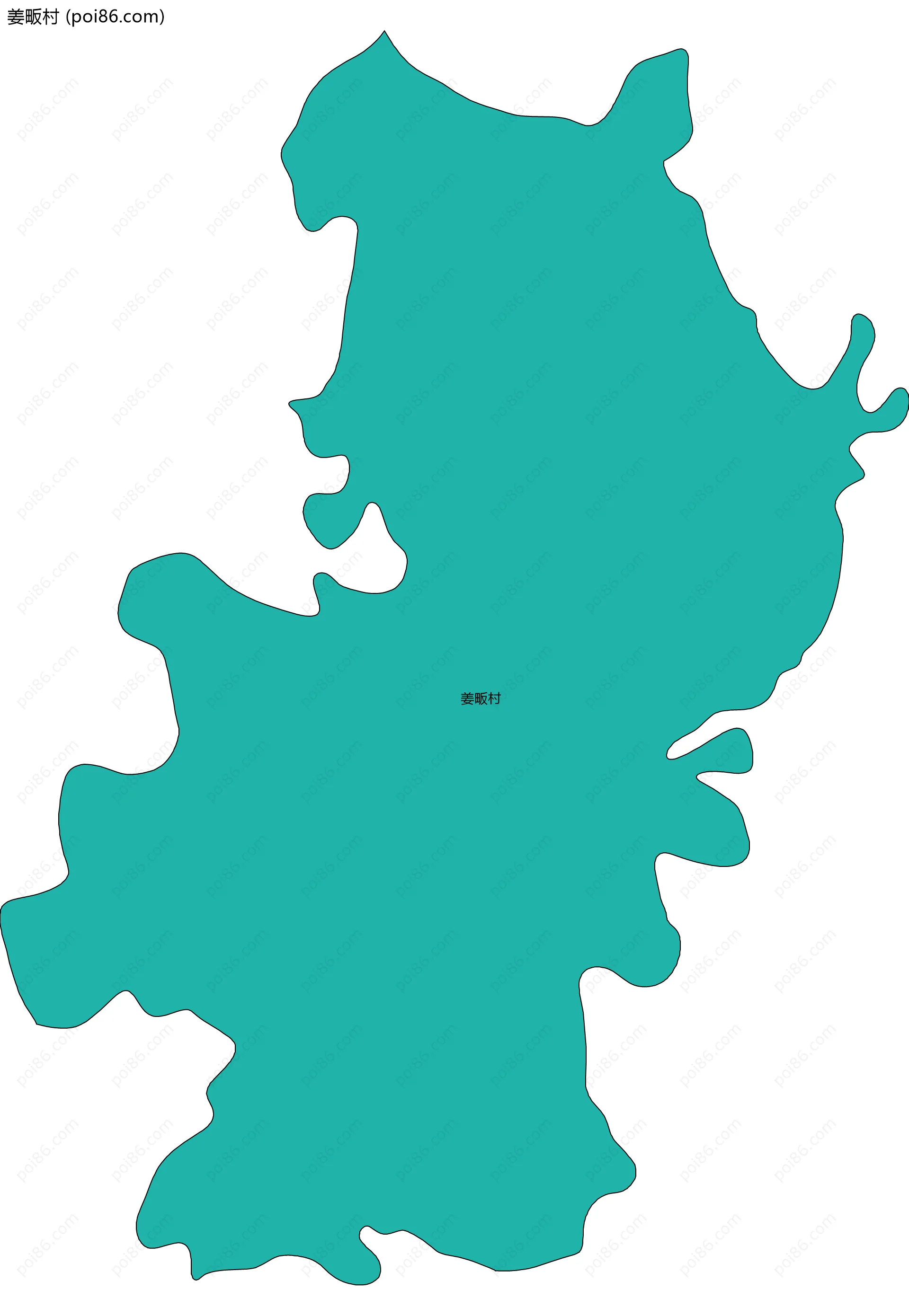 姜畈村边界地图