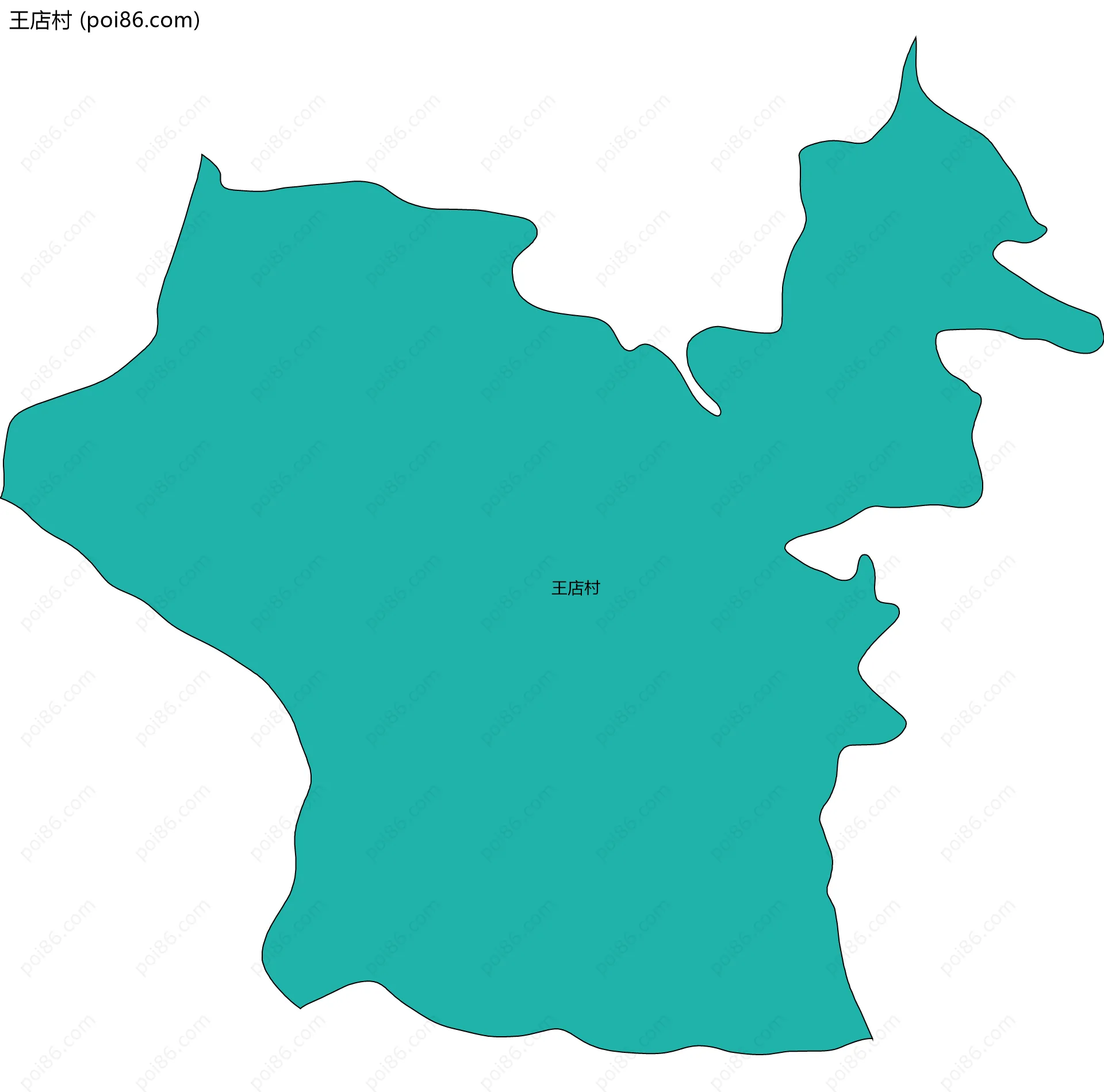 王店村边界地图