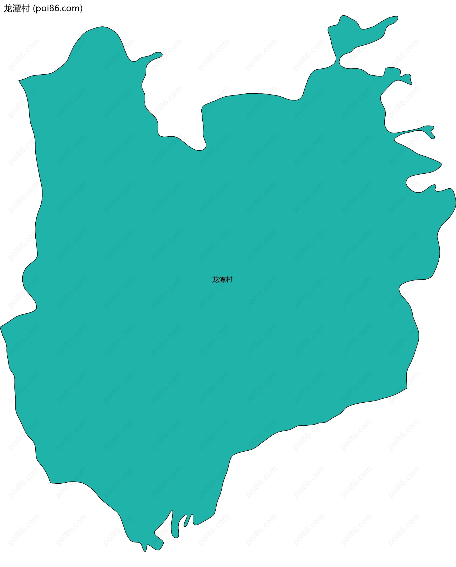 龙潭村边界地图