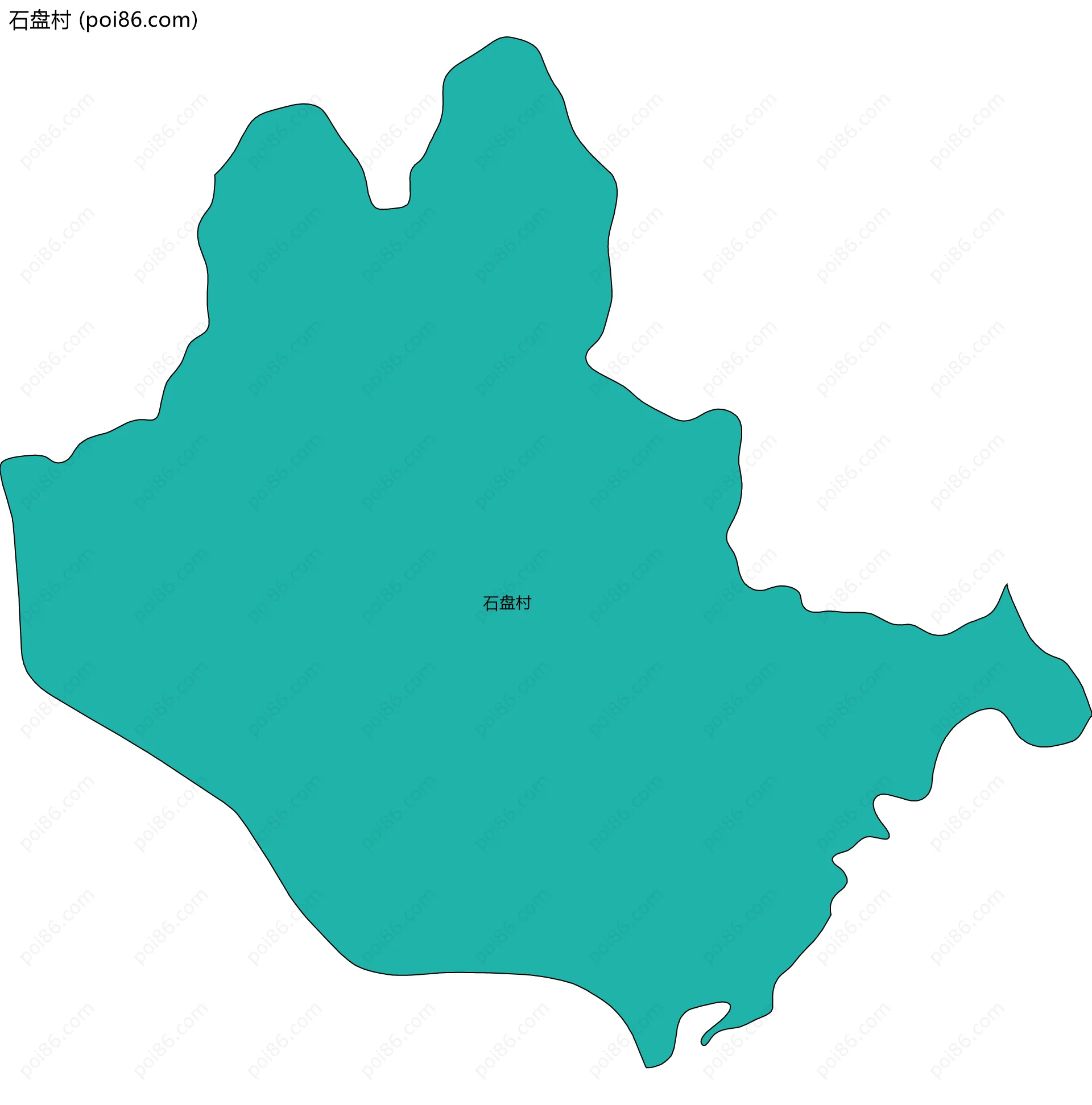 石盘村边界地图