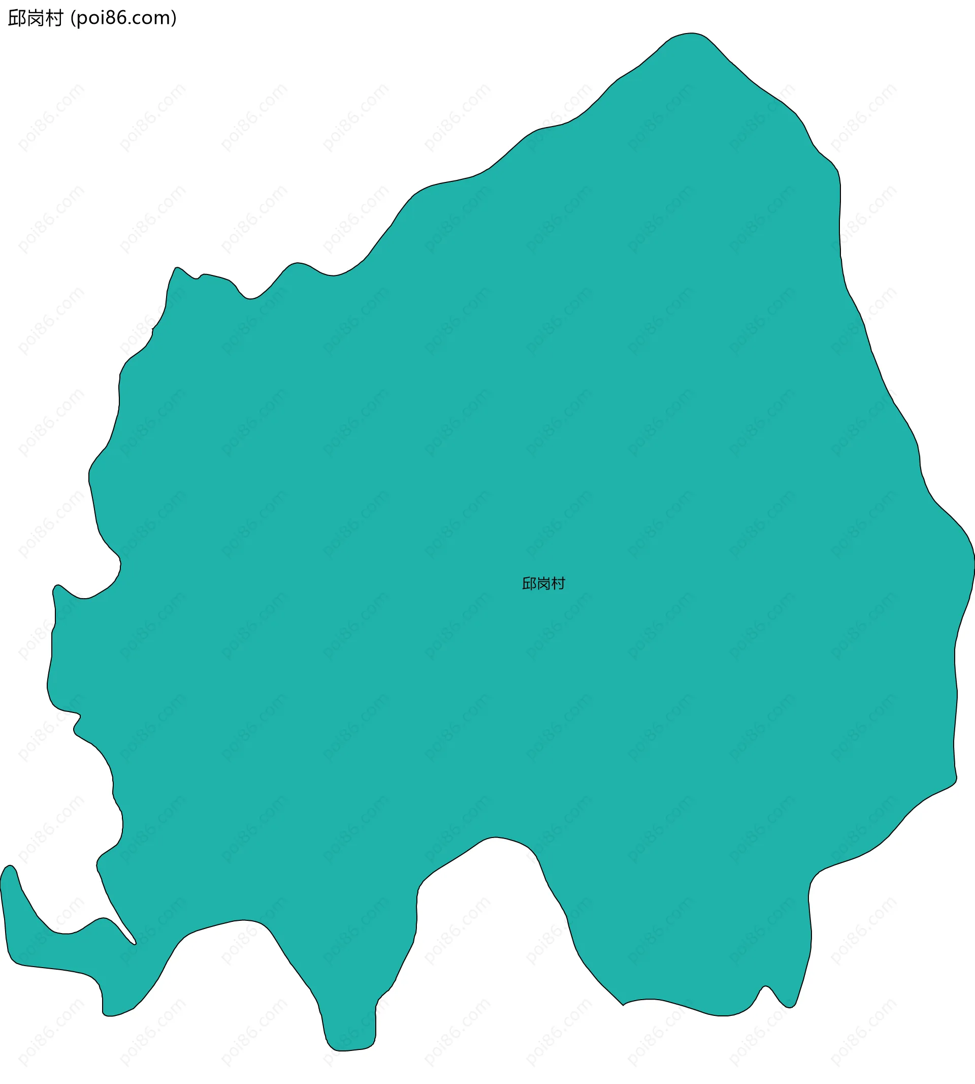 邱岗村边界地图