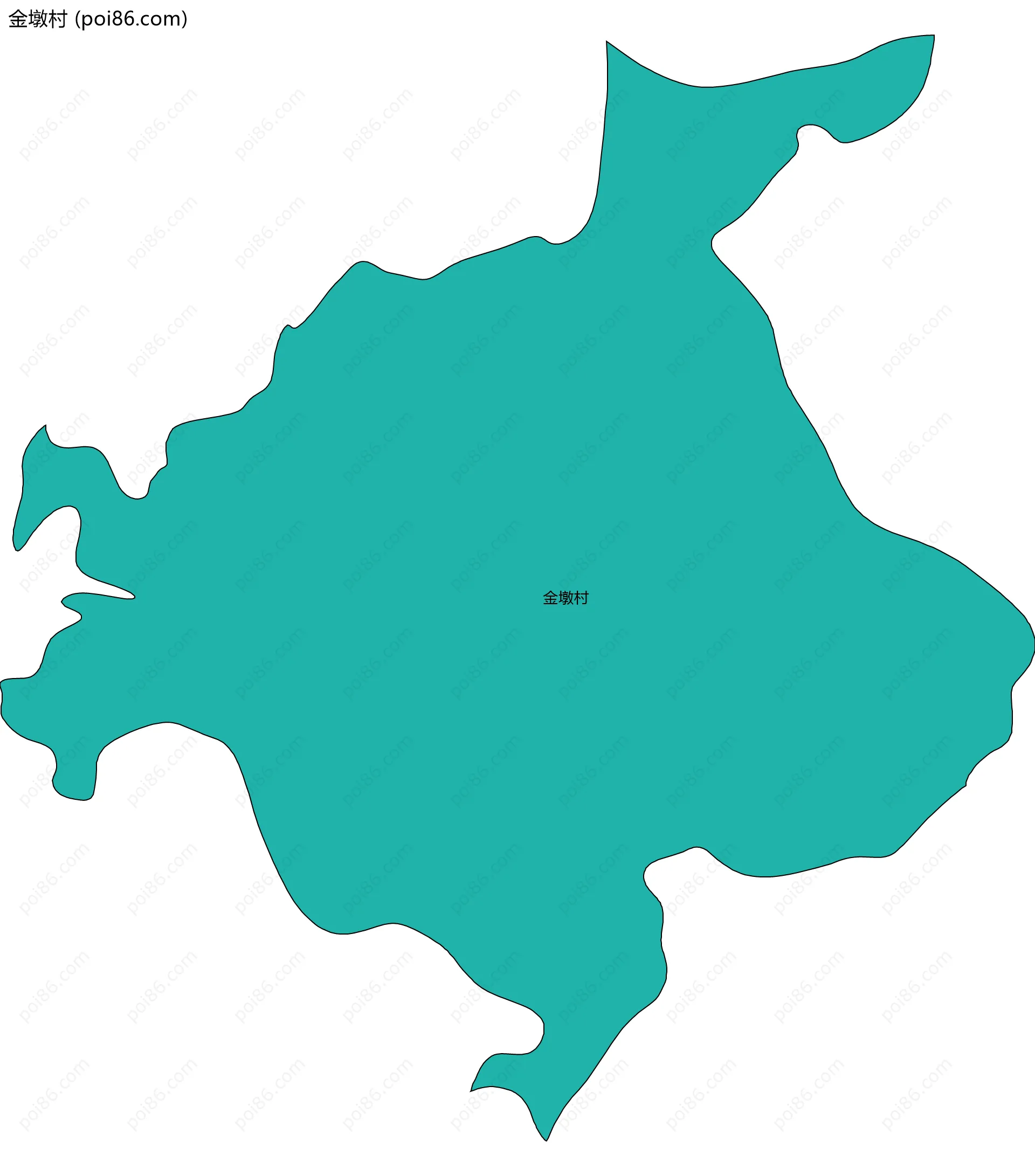 金墩村边界地图