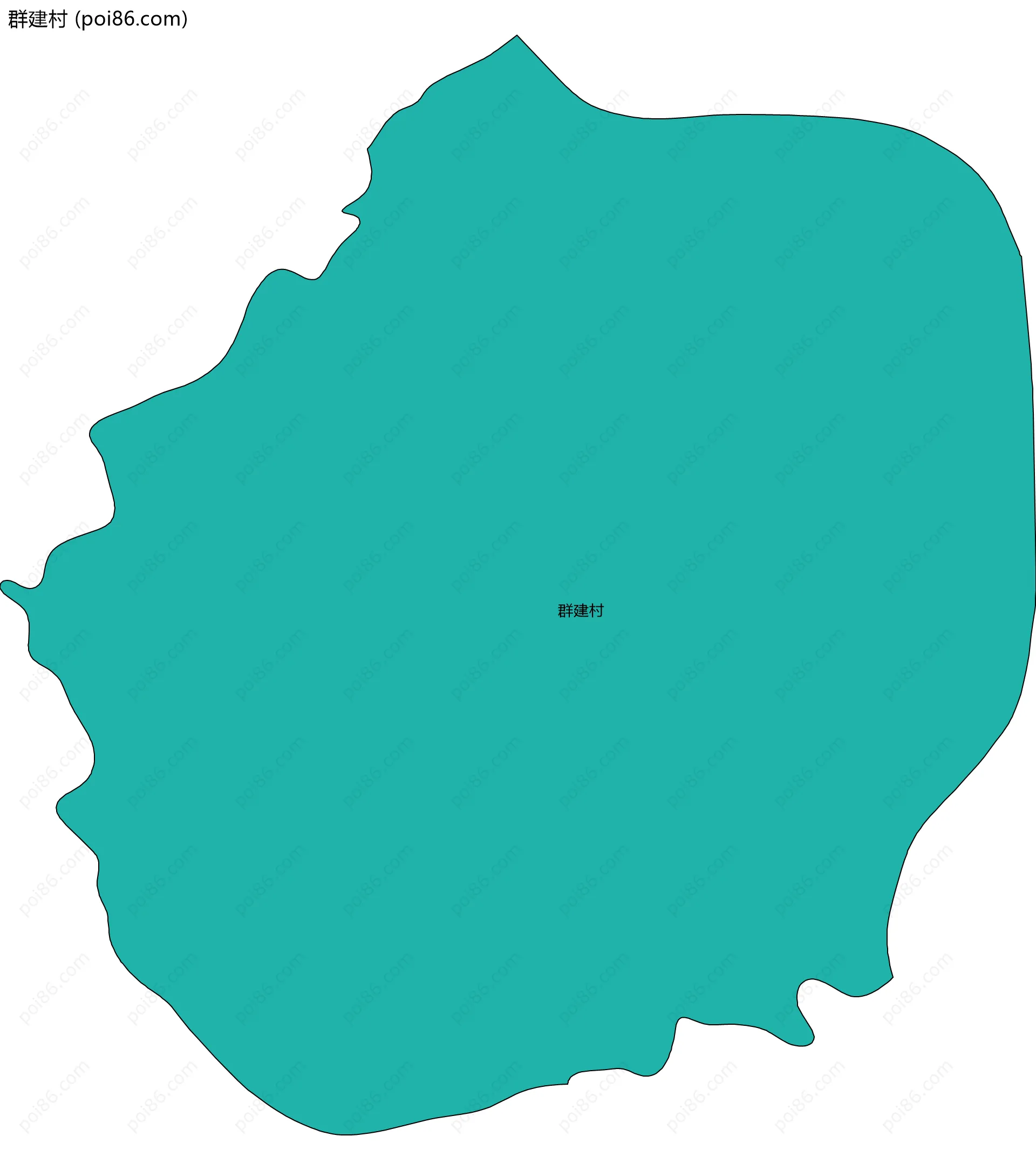 群建村边界地图