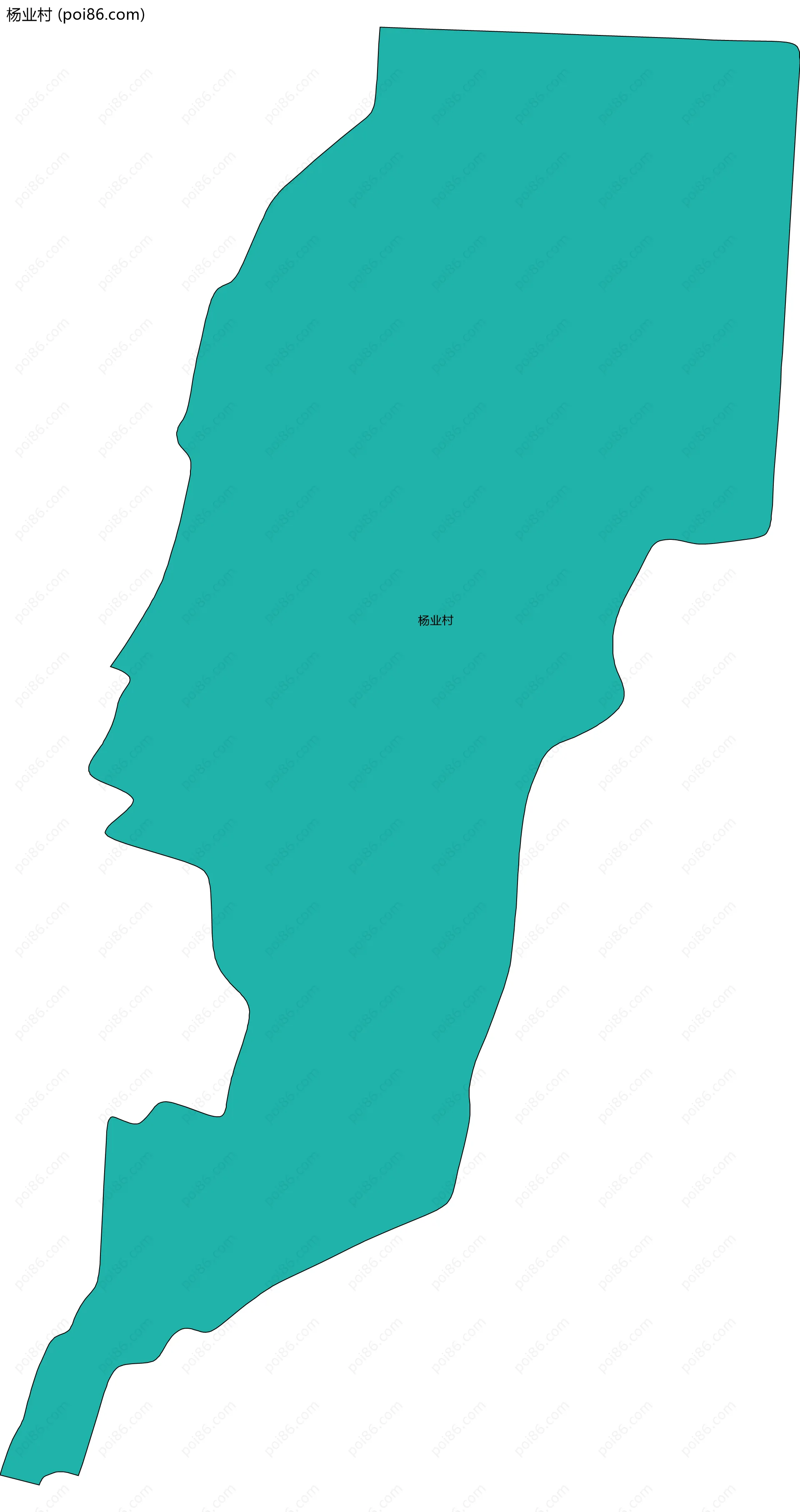 杨业村边界地图