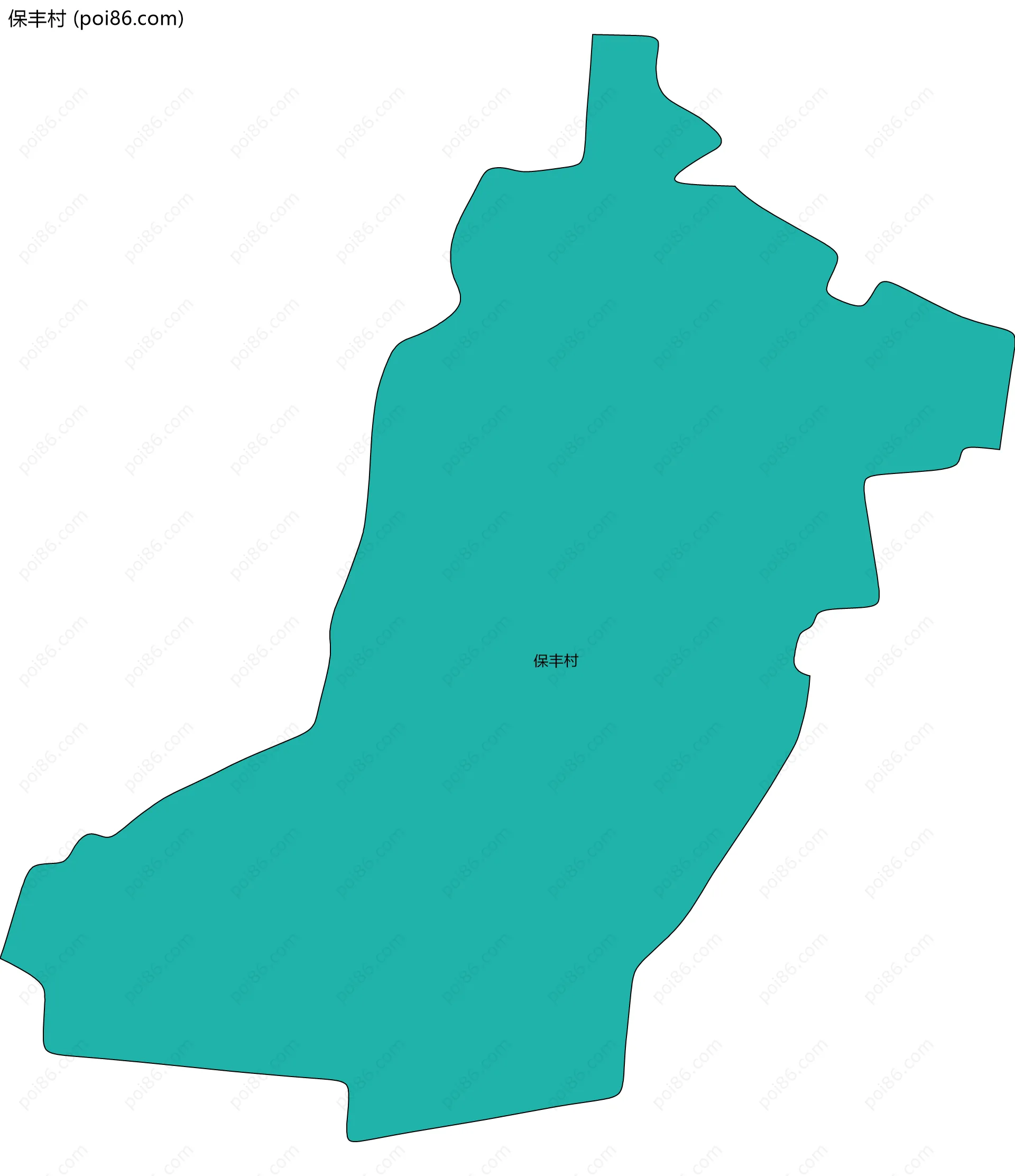 保丰村边界地图