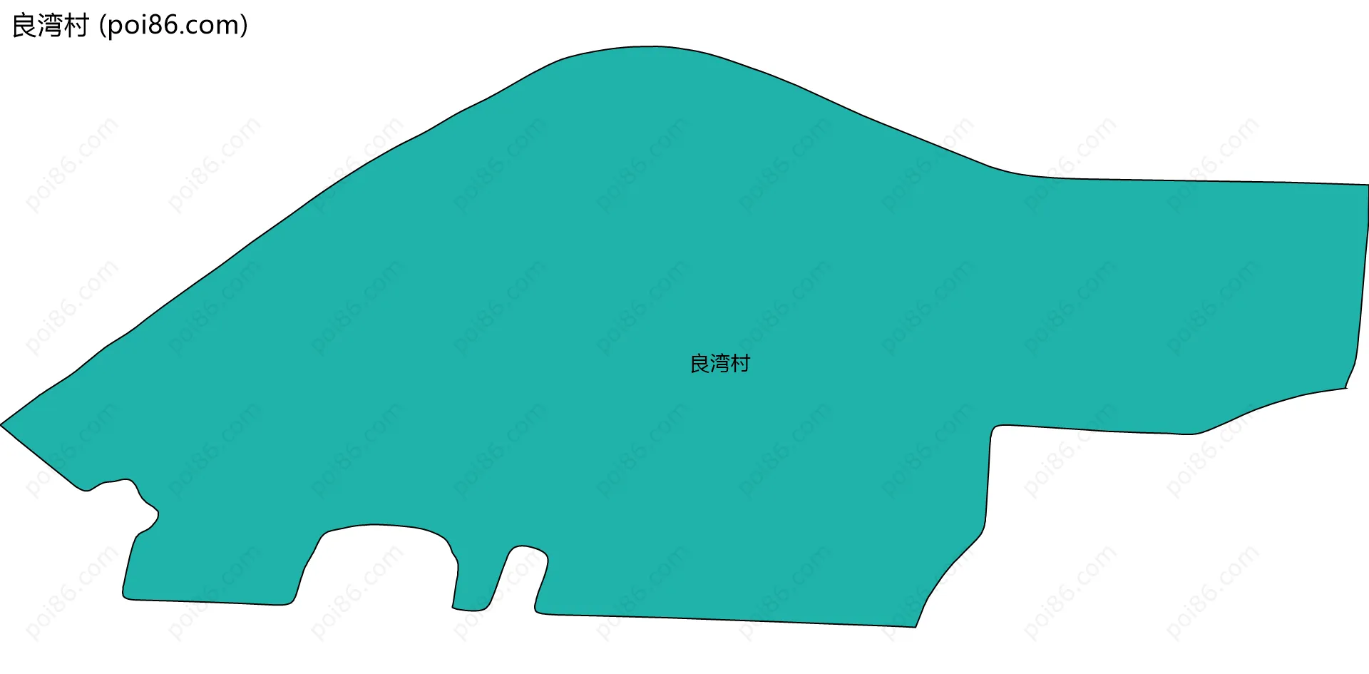 良湾村边界地图