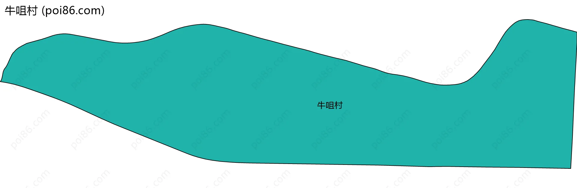 牛咀村边界地图