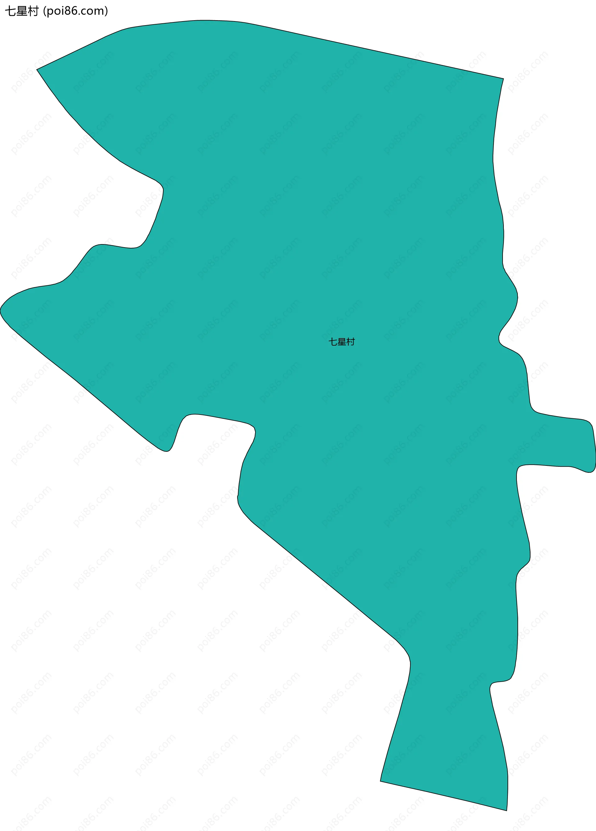 七星村边界地图
