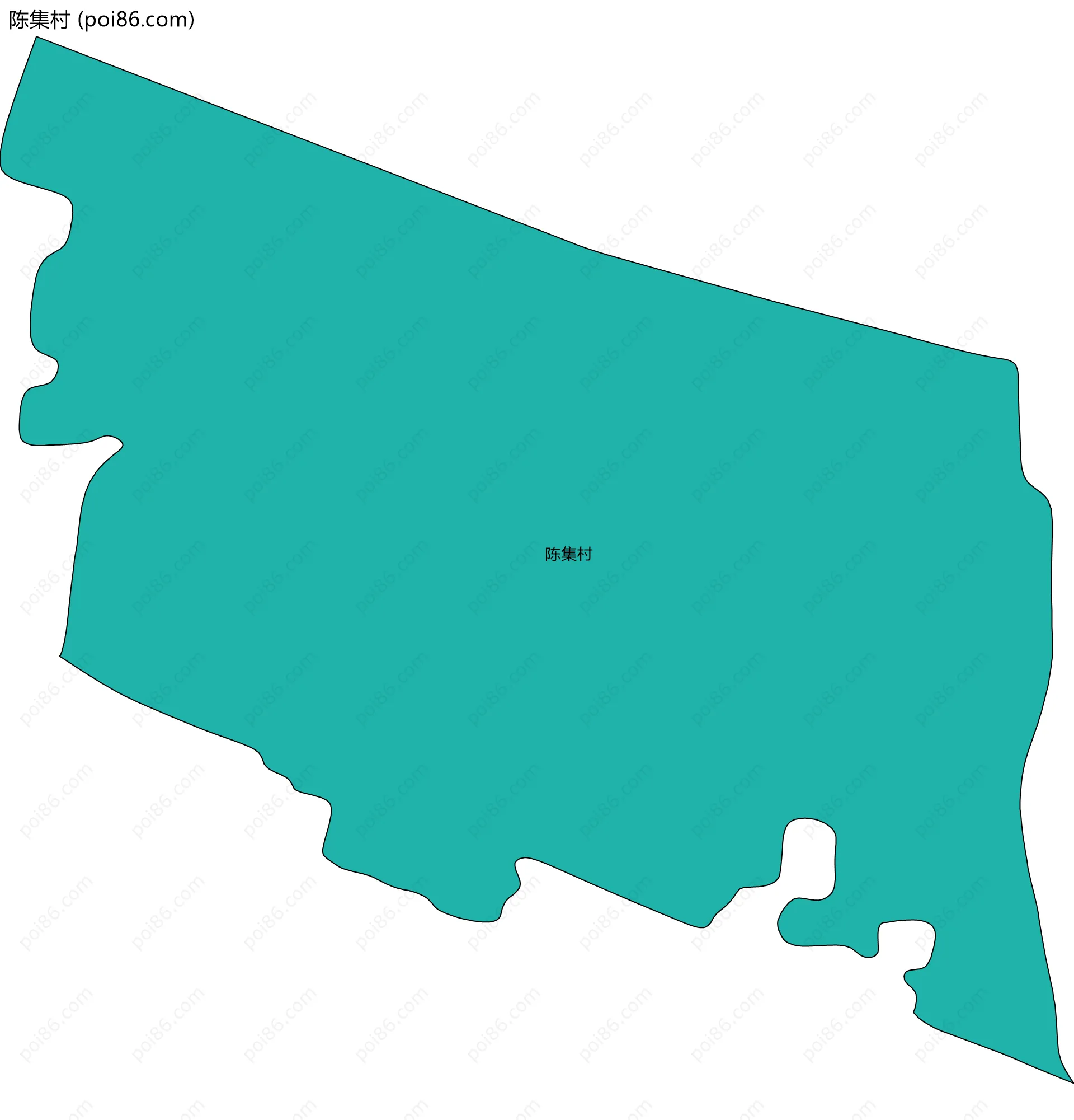 陈集村边界地图