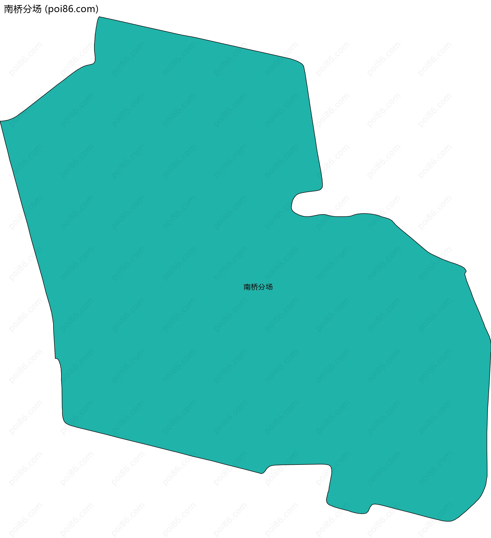 南桥分场边界地图