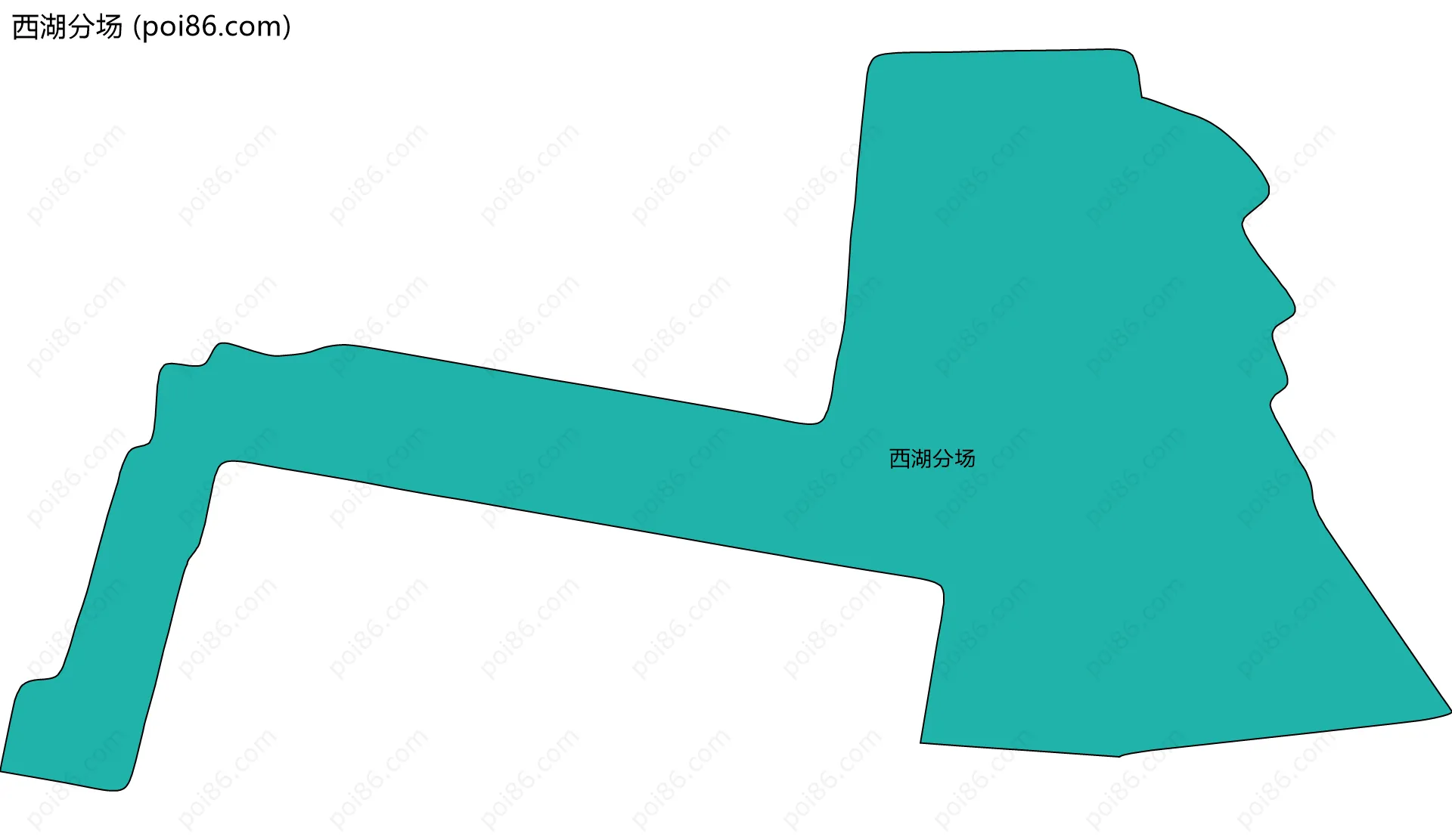 西湖分场边界地图