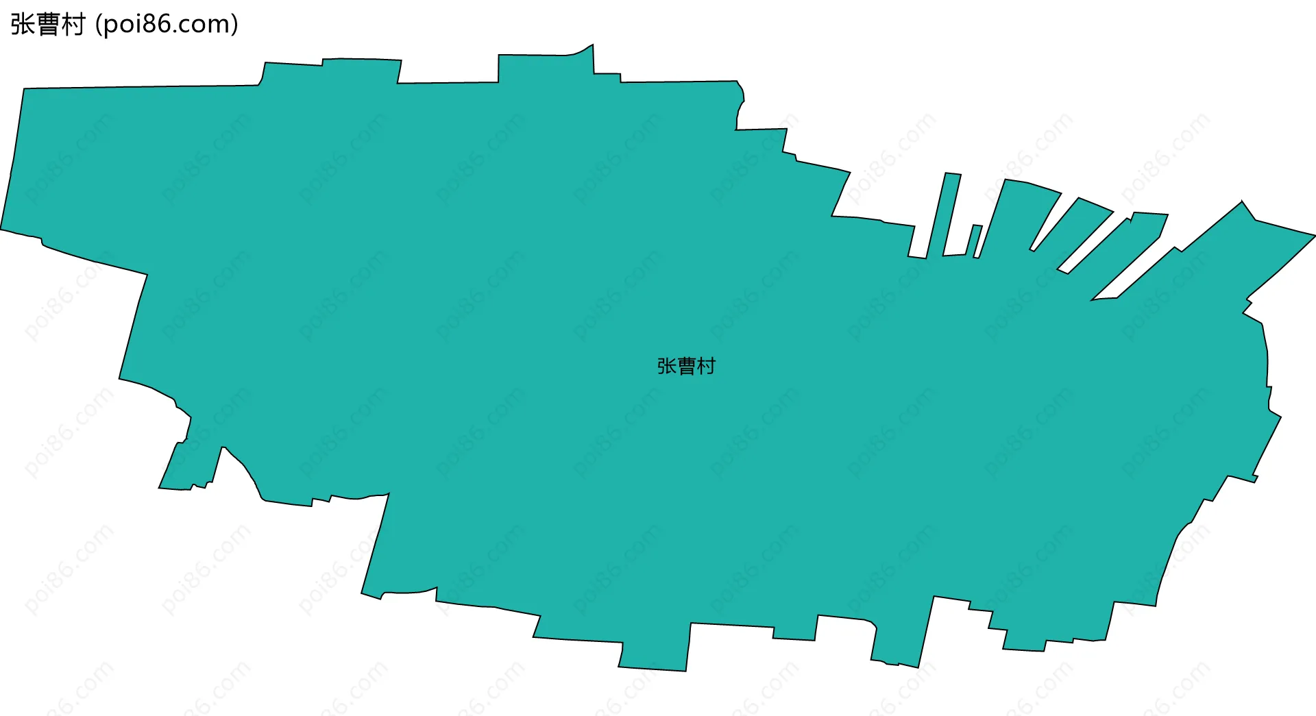 张曹村边界地图