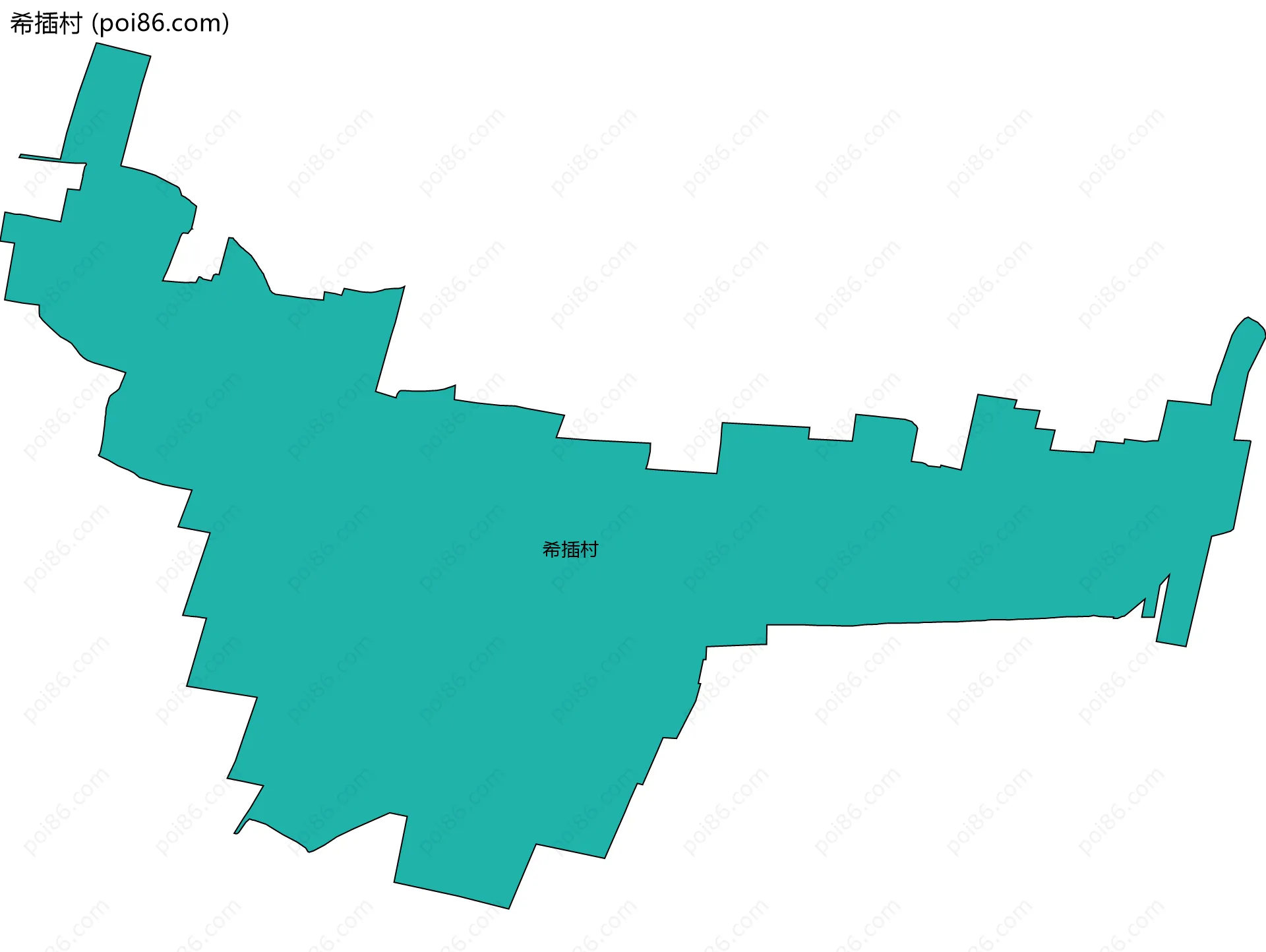 希插村边界地图