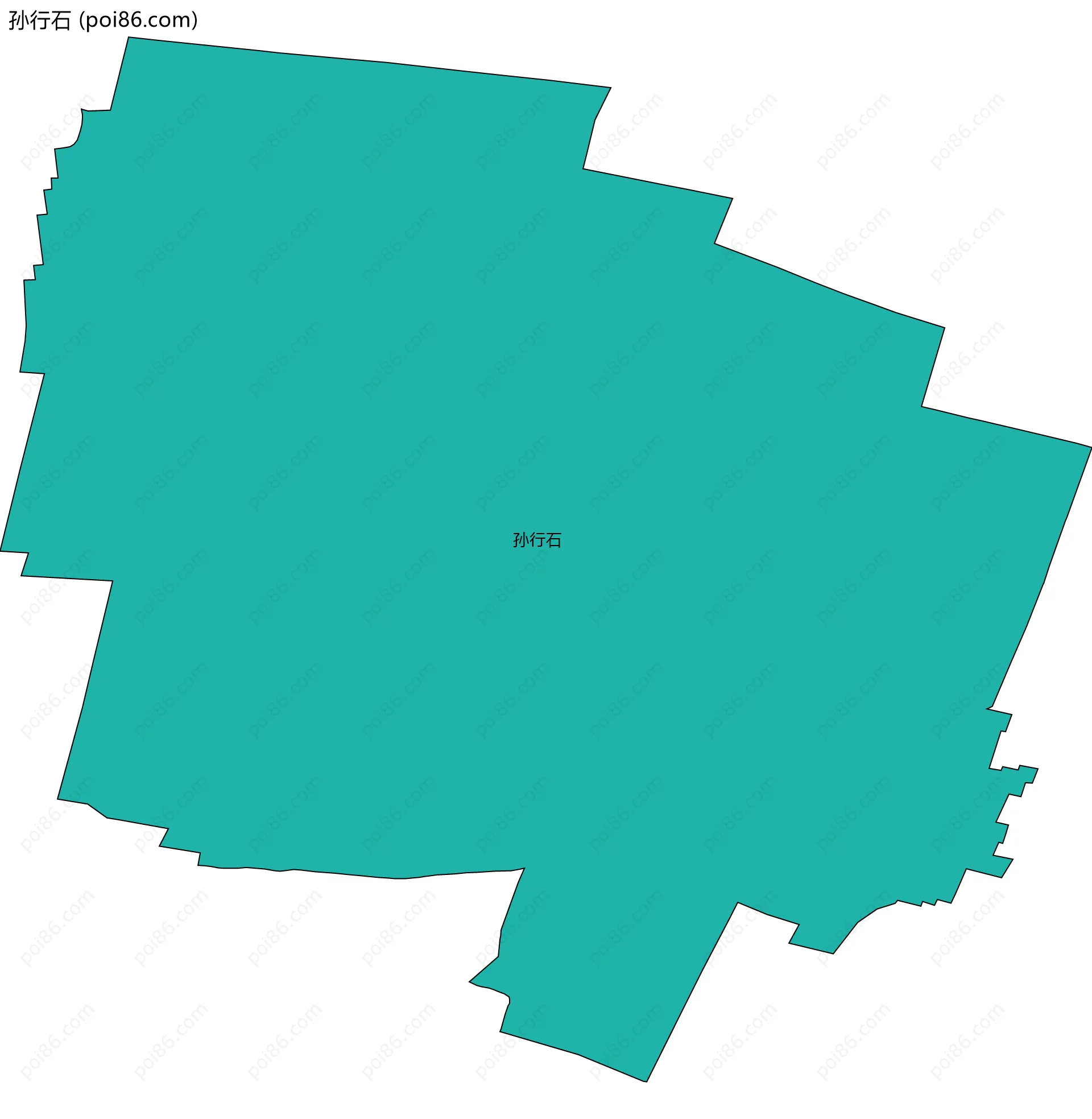 孙行石边界地图