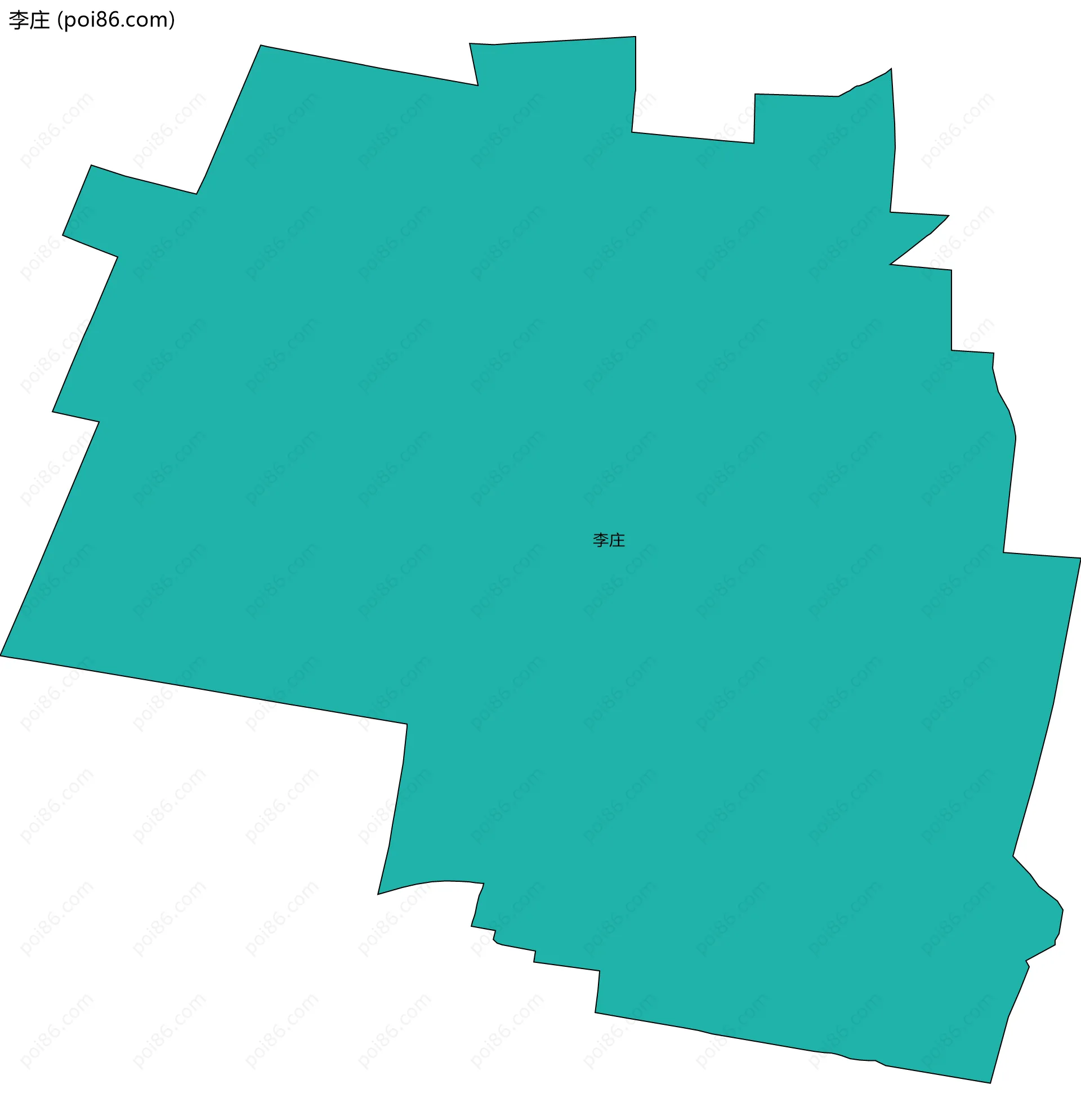 李庄边界地图
