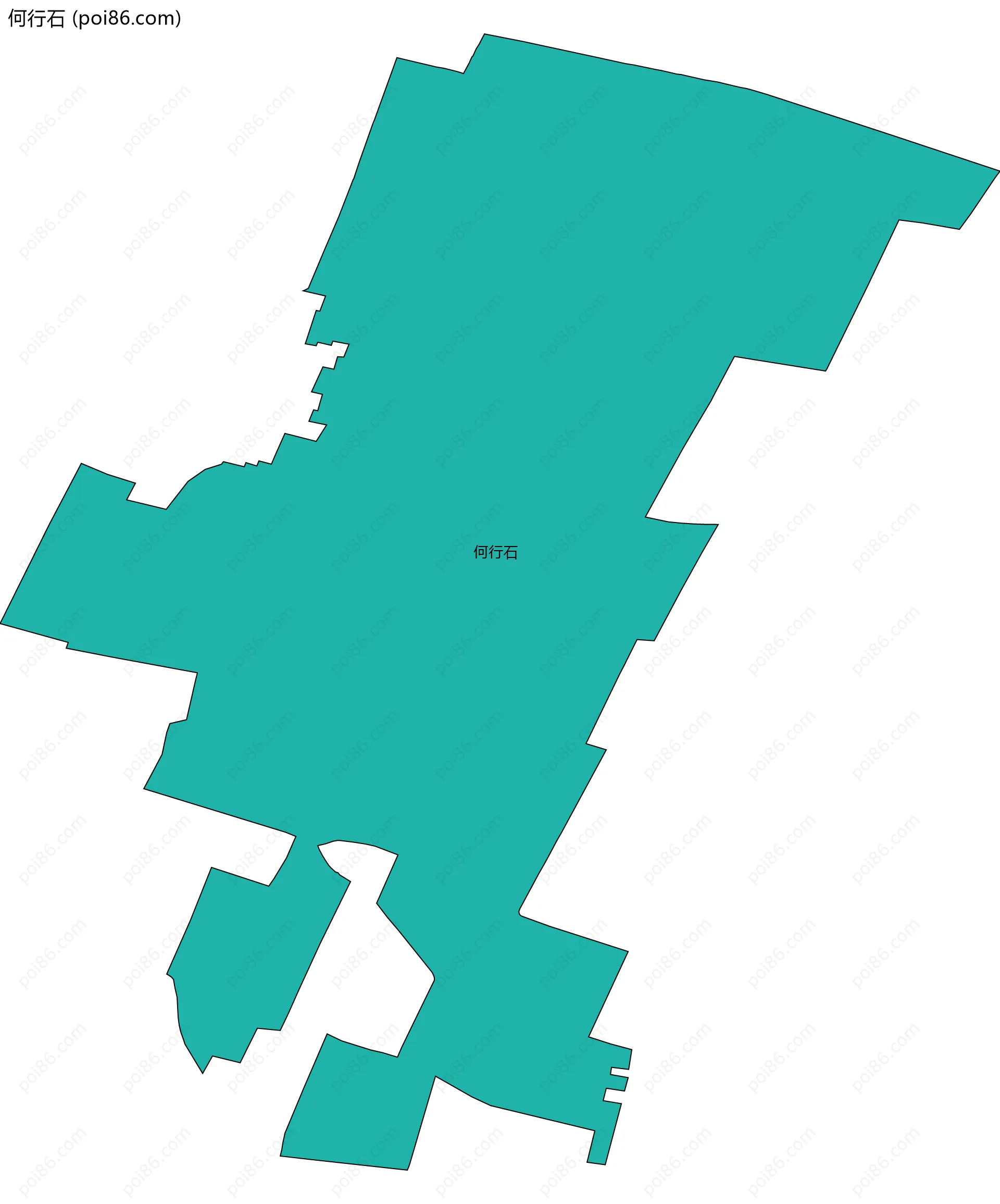 何行石边界地图