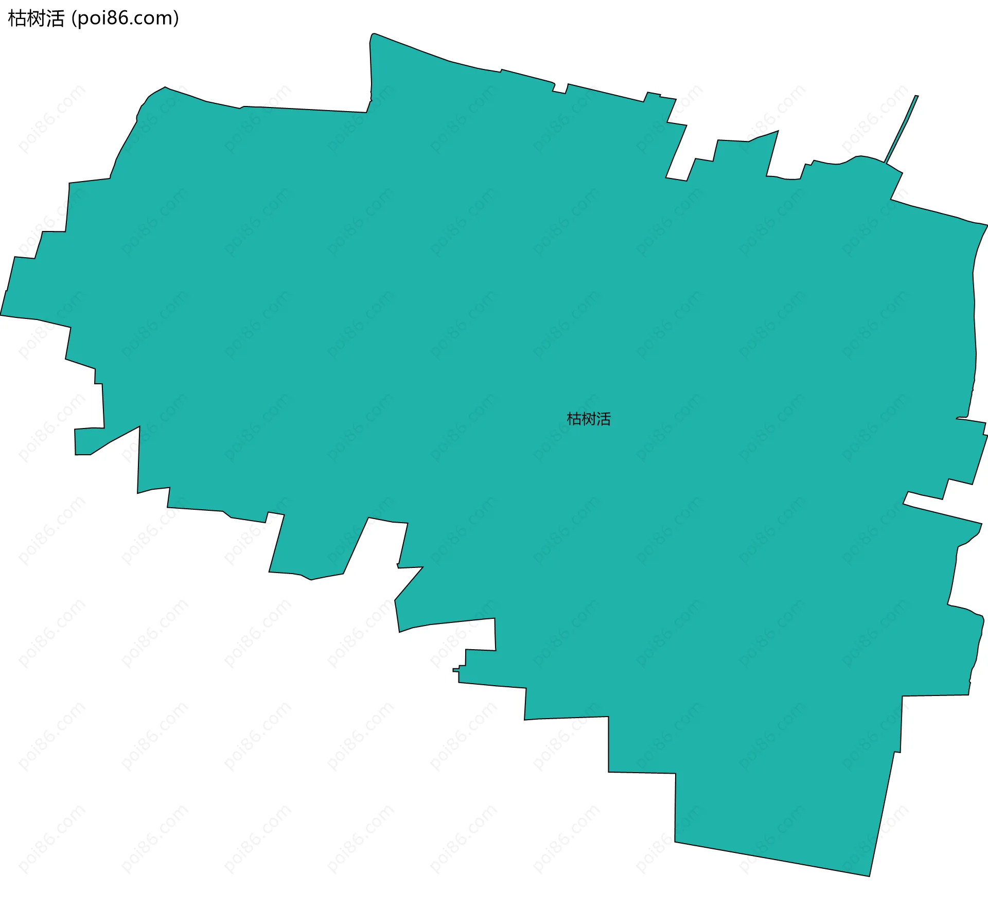 枯树活边界地图